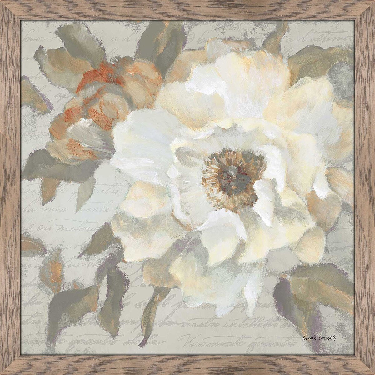 Blooming Peony Letter I by Lanie Loreth - Acrylic Wall Art Print - Perfect for Home Decor, Office & Gift Giving