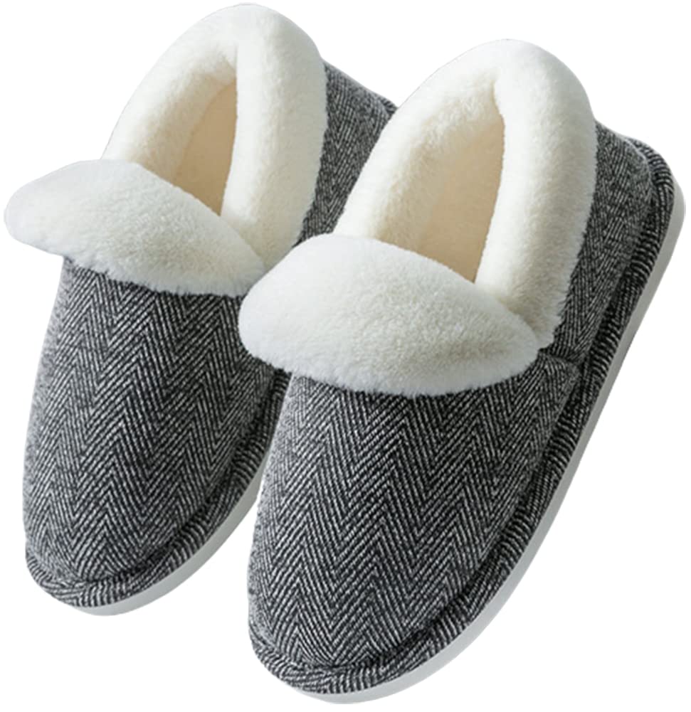 Cozy Women's Fuzzy Plush Slippers - Soft Cotton Indoor/Outdoor House Shoes for Women & Girls | Perfect for Home, Lounge & Backyard Comfort