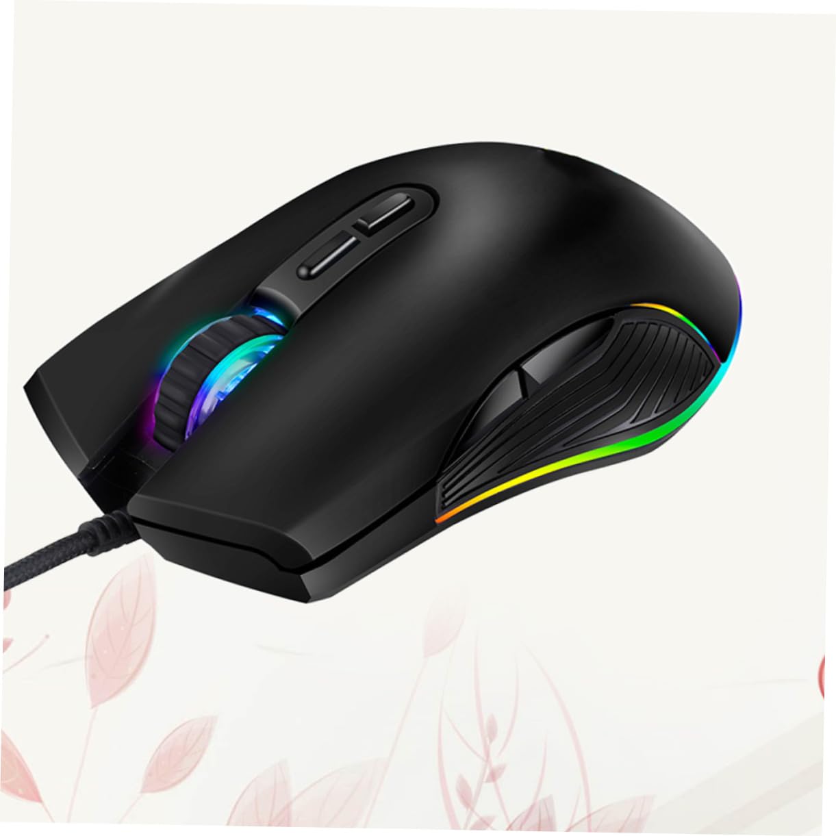 Gadpiparty RGB Backlit 7-Button Wired Gaming Mouse - 4 Adjustable DPI Settings, Ergonomic Design for PC & Laptop Gaming - Perfect for FPS, MOBA & MMO Games (Random Color)