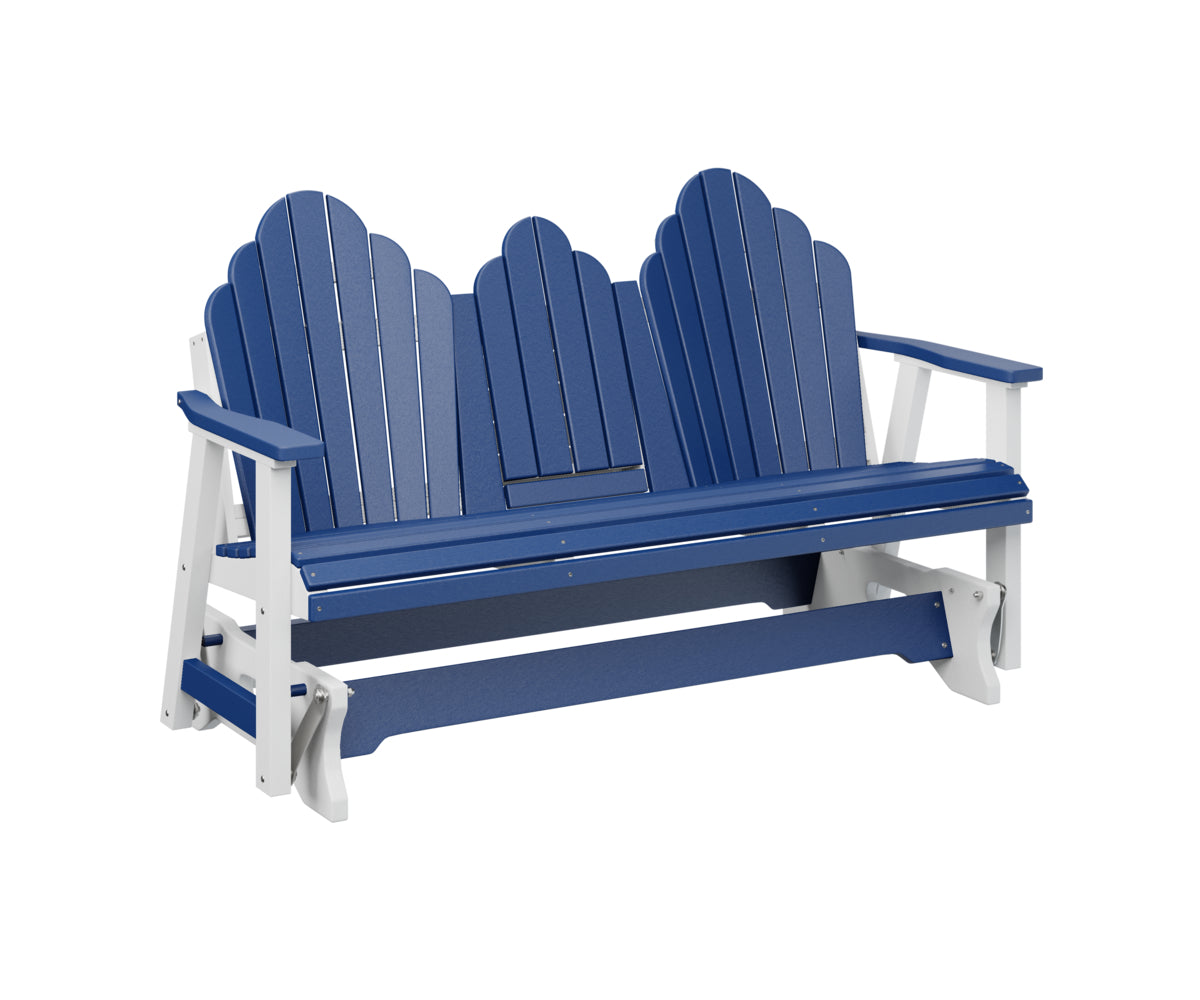 Berlin Gardens Cozi Back 3-Seat Porch Swing Glider with Cup Holder Console - Perfect for Outdoor Patio, Deck, Garden Relaxation