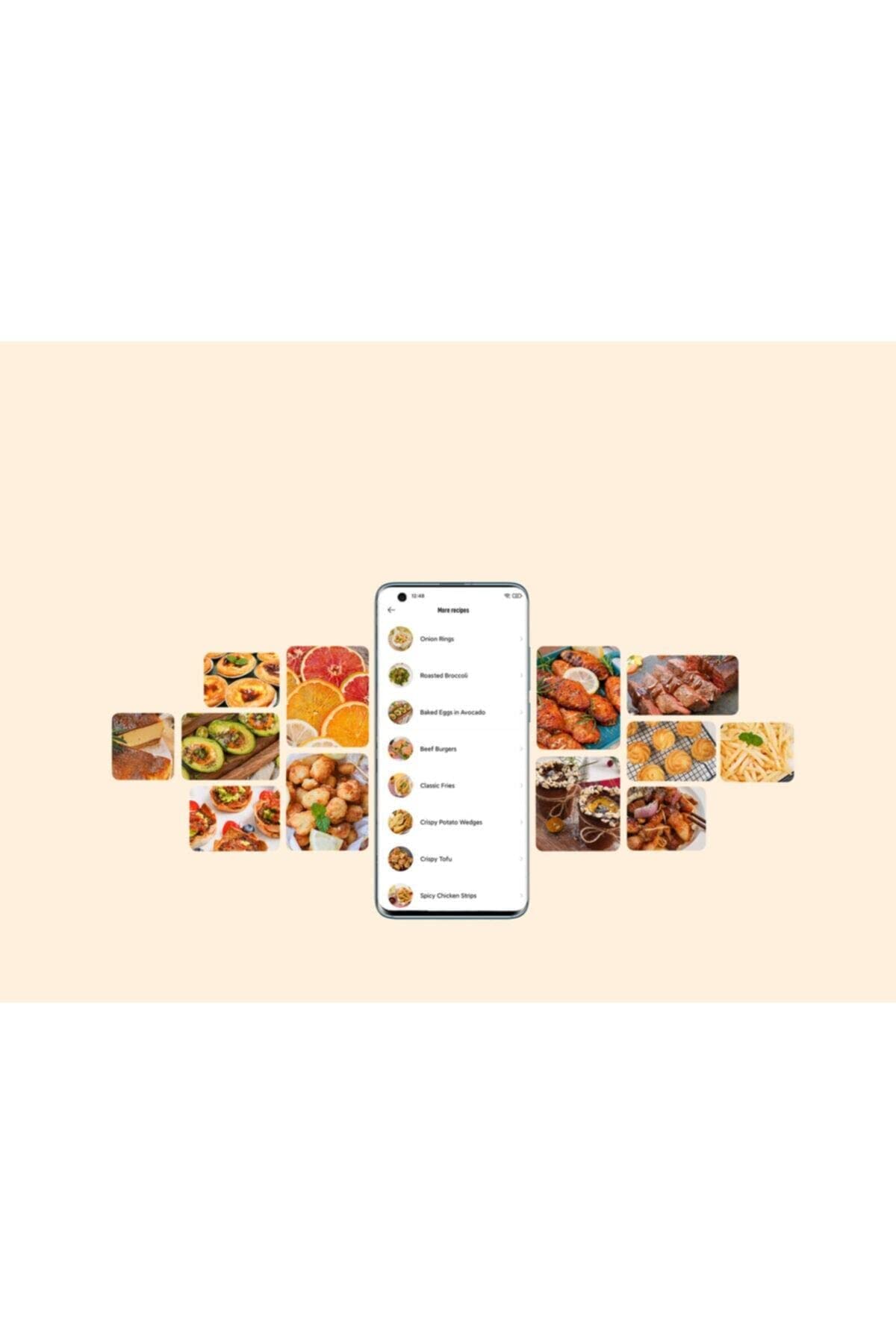 Xiaomi Mi Smart Air Fryer 3.5L - Intelligent App-Controlled Air Fryer with OLED Display, Dual Cooking Space, 40°-200°C Temperature Range - Perfect for Healthy Frying, Baking, Roasting & Reheating in Kitchens & Small Spaces