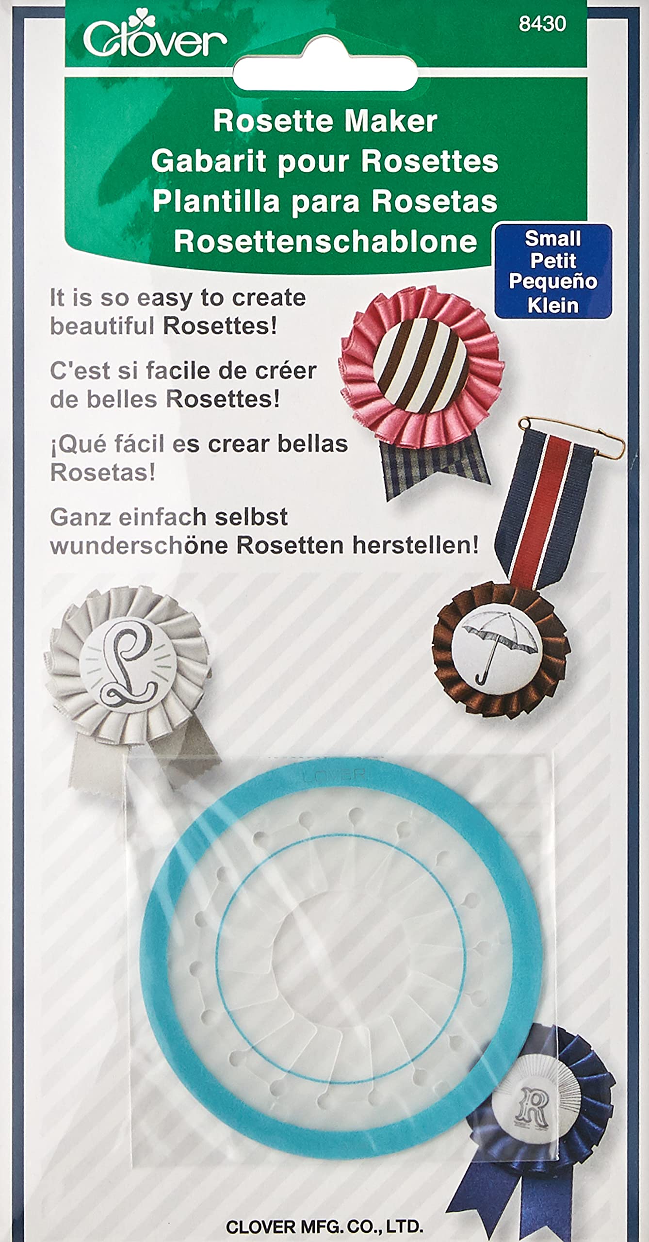 Clover Rosette Maker Small - DIY Fabric Flower Craft Tool for Ribbon, Fabric, and Paper Flowers - Perfect for Hair Accessories, Wedding Decor, and Gift Wrapping