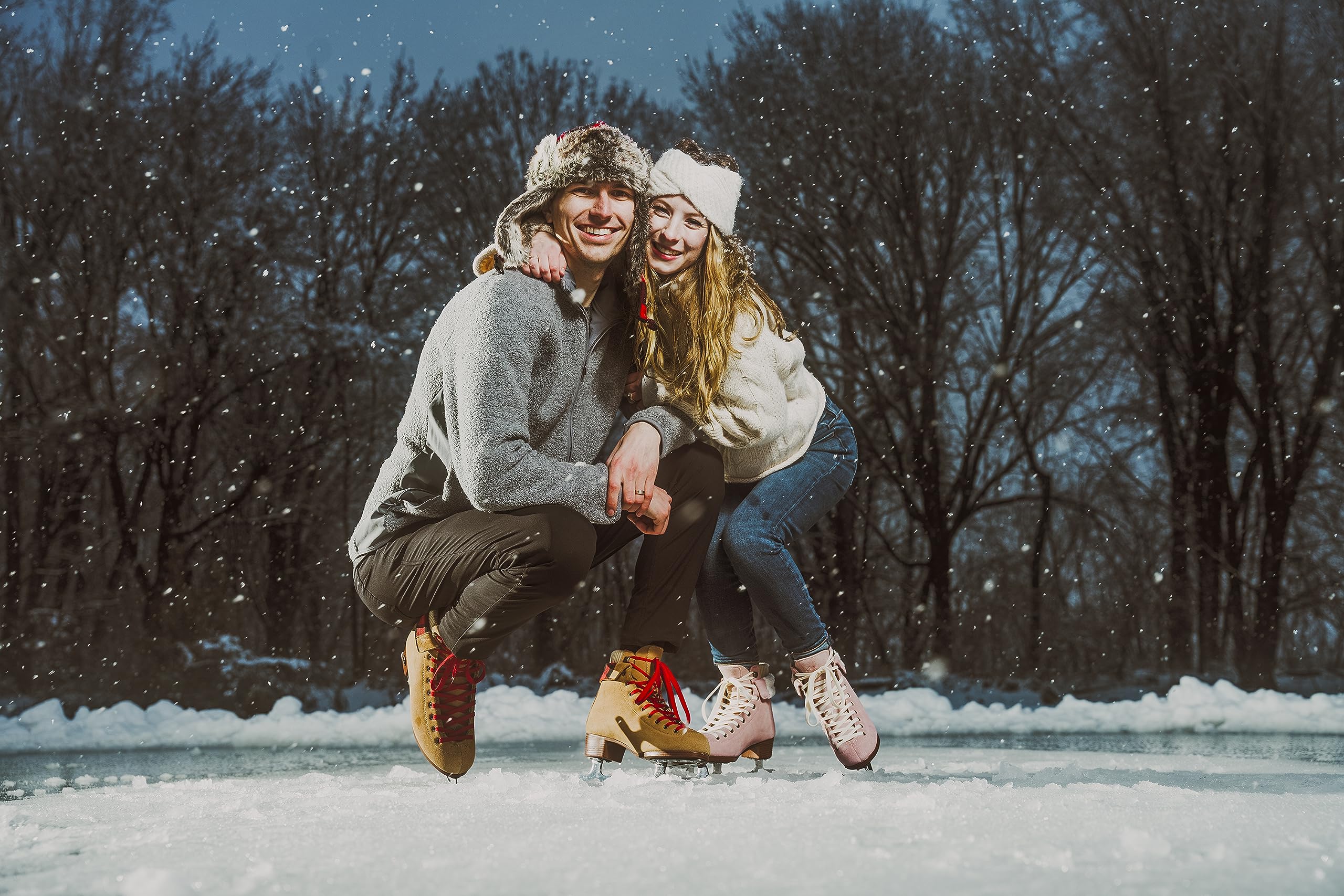 Riedell Ember Figure Skates for Women & Girls - Comfortable Recreational Ice Skates for Beginners & Casual Skating - Perfect for Ice Rinks, Outdoor Ponds & Winter Sports