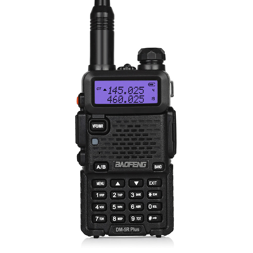 Baofeng DM-5R Plus Dual Band DMR Digital Two-Way Radio Walkie Talkie - Long Range Communication for Outdoor, Construction & Emergency Use
