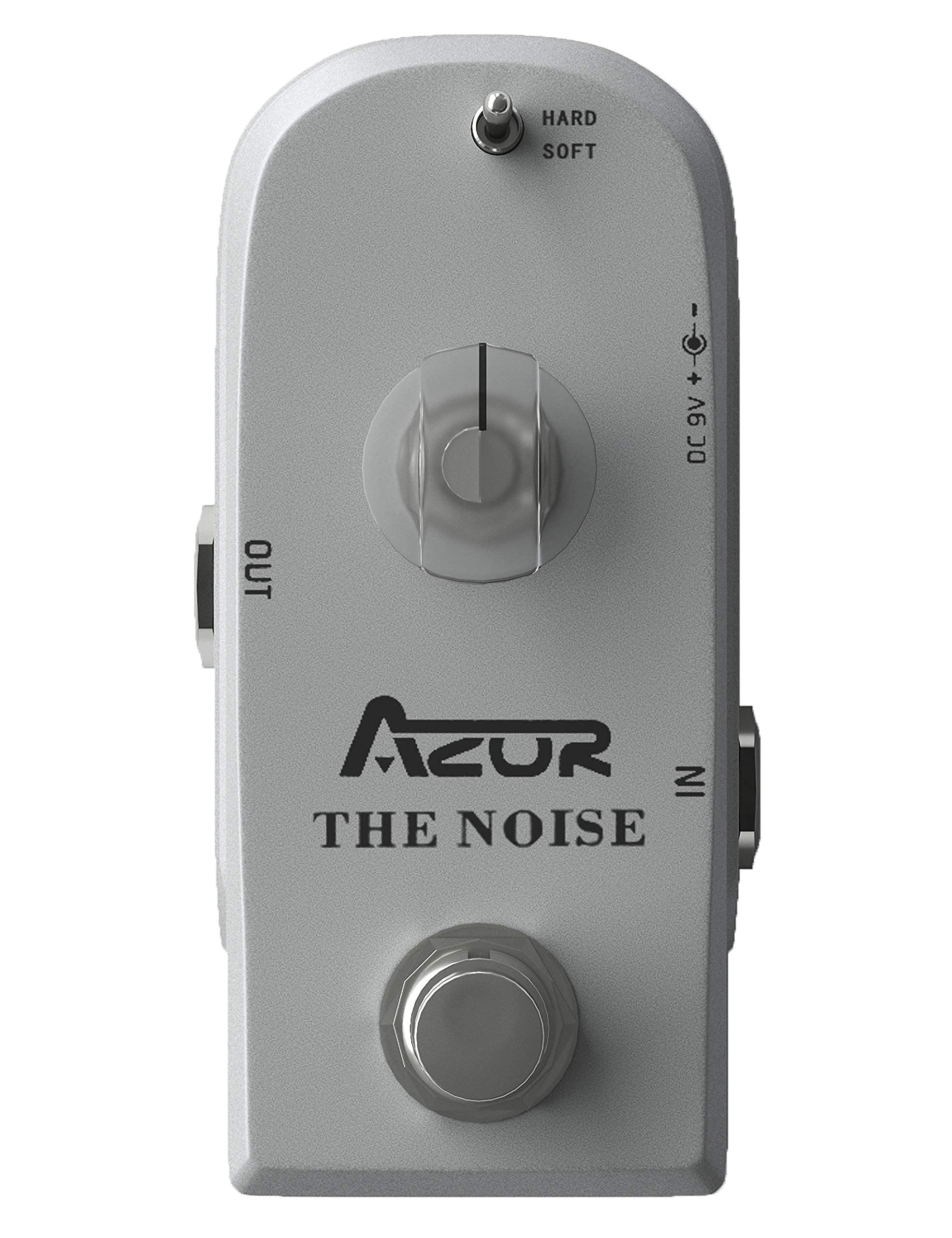 AZOR The Noise Killer Guitar Effect Pedal with 3 Gold-Plated Patch Cables - Professional Noise Reduction for Electric Guitar, Bass & Pedalboard Setup | Perfect for Live Performances & Studio Recording