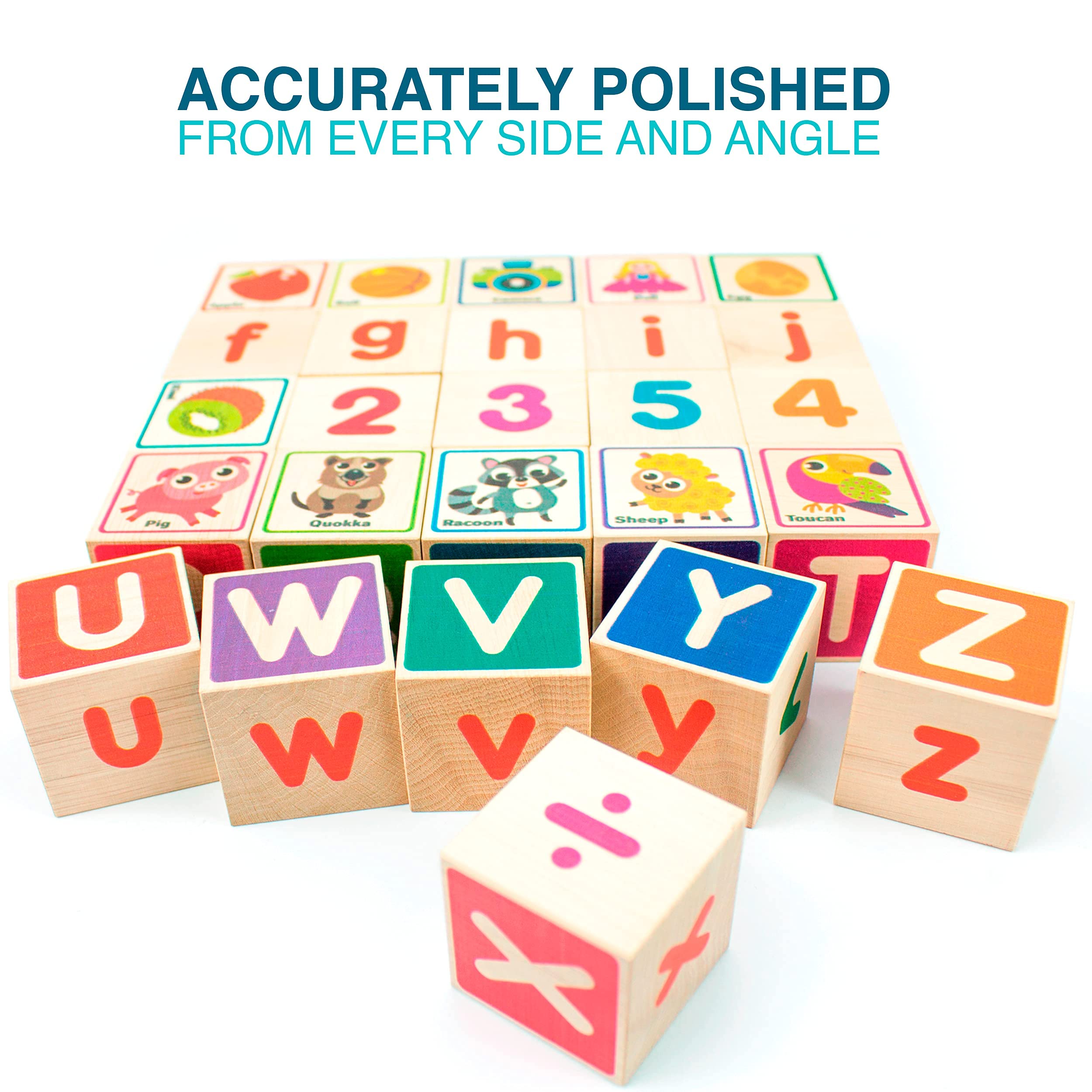 QUOKKA 12-Pack Wooden Educational Toys for Toddlers & Kids - Montessori Learning Toys for Boys & Girls - Perfect for Preschool, Daycare & Home Playtime