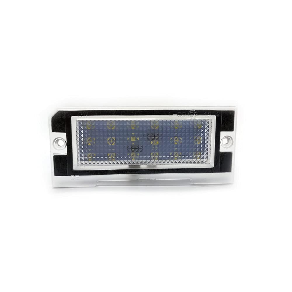 2Pcs White LED License Plate Light for Land Rover Freelander 1 (1998-2006) - Bright Number Plate Lamp, Easy Installation, Weatherproof - Perfect for Night Driving & Enhanced Vehicle Appearance