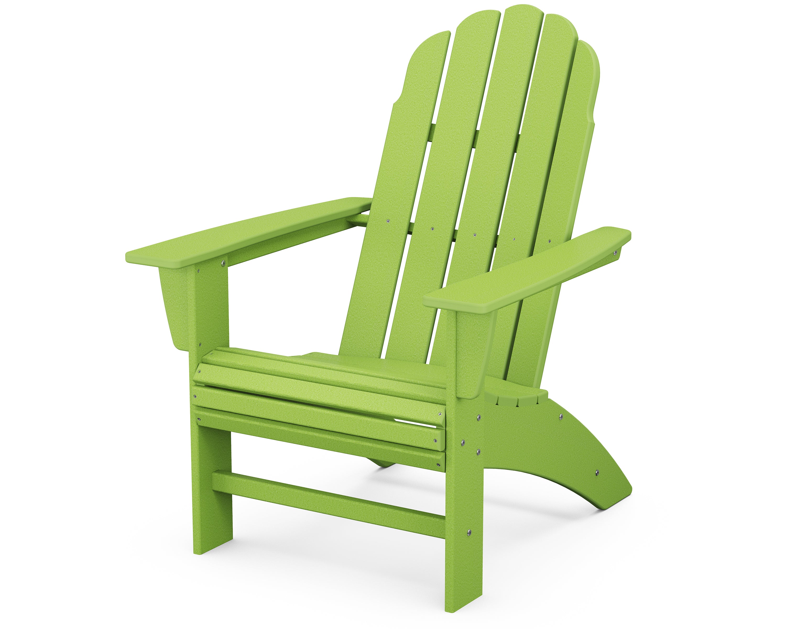 POLYWOOD Vineyard Curveback Adirondack Chair - Durable Outdoor Furniture for Patio, Poolside & Garden - Weather-Resistant Recycled Plastic Material - Perfect for Backyard Relaxation & Entertaining