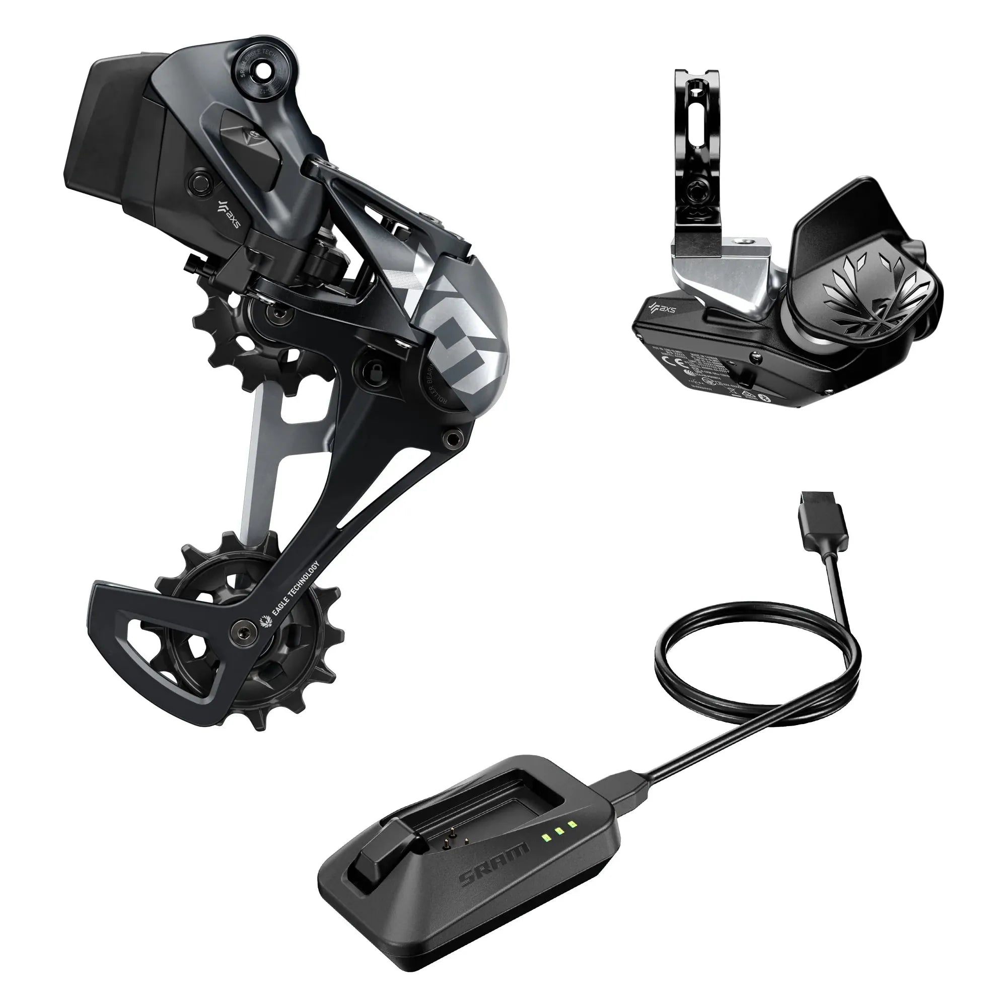 SRAM X01 Eagle AXS Upgrade Kit - 10-52T Lunar - High-Performance MTB Drivetrain for Trail & Enduro Biking