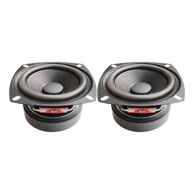 JINGERL 30W 3 Inch Full Range Speaker - 8Ohm Bluetooth Speaker with Treble Mid Bass for Computer, TV, Home Audio - DIY Loudspeaker (2Pcs) - Perfect for Home Theater, Gaming & Music Listening