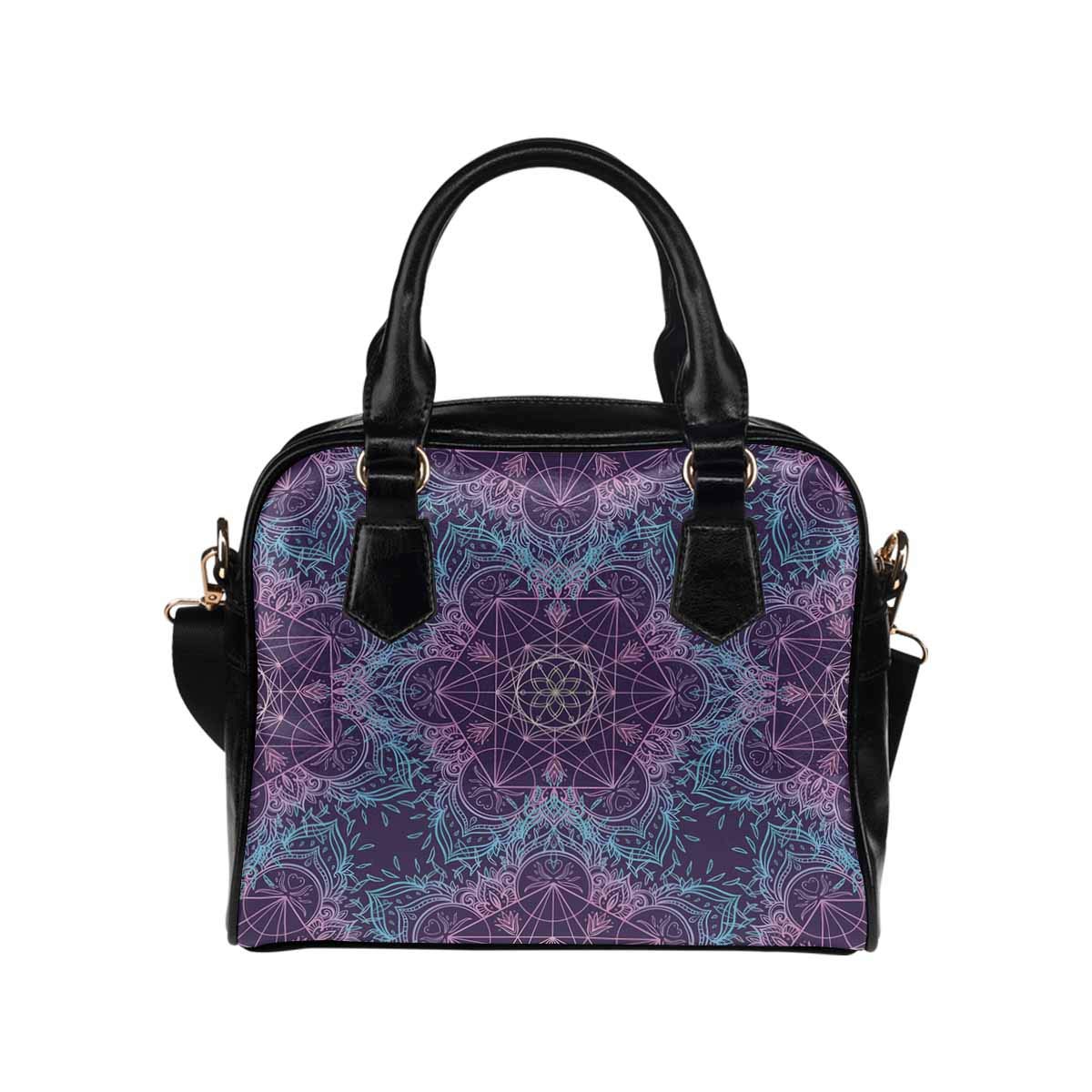 Stylish Mandala Geometric PU Leather Crossbody Bag for Women - Fashionable Shoulder Purse for Daily Use, Travel & Parties