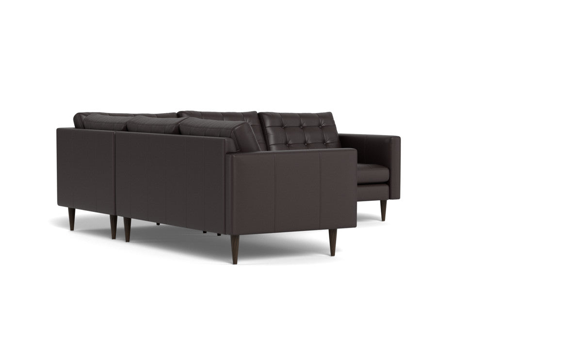 Wallace 102 Genuine Leather Corner Sectional Sofa - Modern L-Shaped Couch for Living Room, Lounge & Home Theater