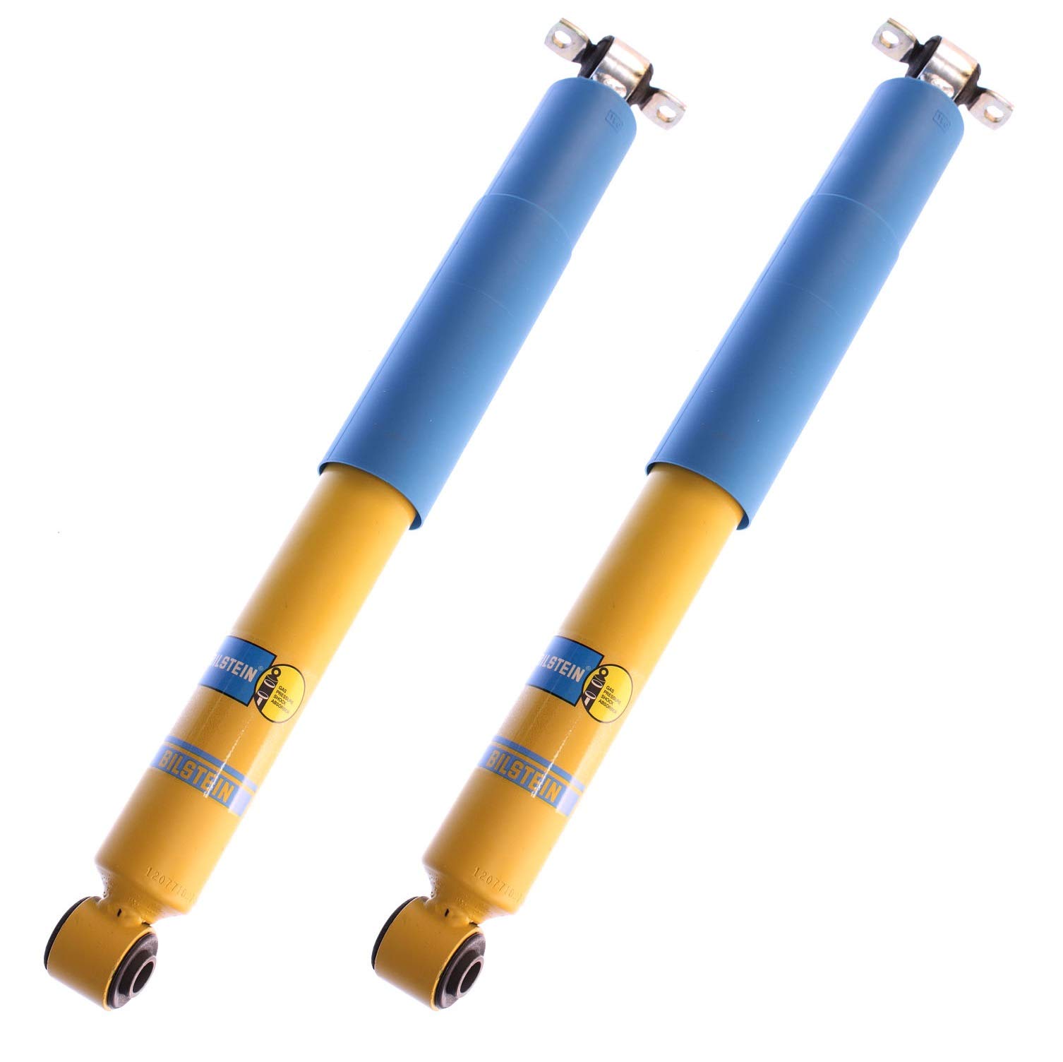 Bilstein B6 4600 Rear Shock Absorbers (Pair of 2) - Compatible with Chevy Silverado, GMC Sierra, Isuzu NPR - Heavy Duty Performance for Off-Road & Towing