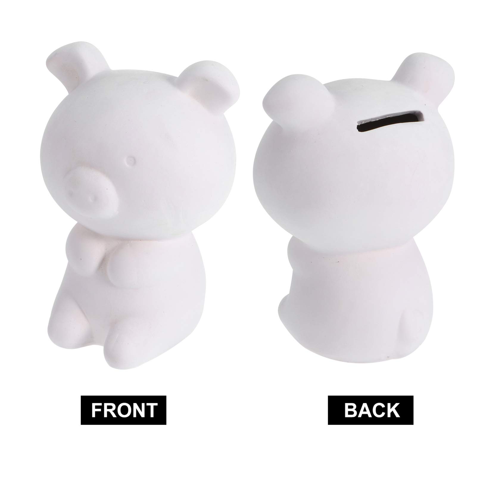 DIY Paint Your Own Ceramic Piggy Bank Kit - Unfinished White Ceramic Bank for Kids & Adults - Creative Painting Craft for Birthday Gifts & Home Decor (Pig Shape) - Perfect for Art Classes, Party Activities & Family Bonding Time