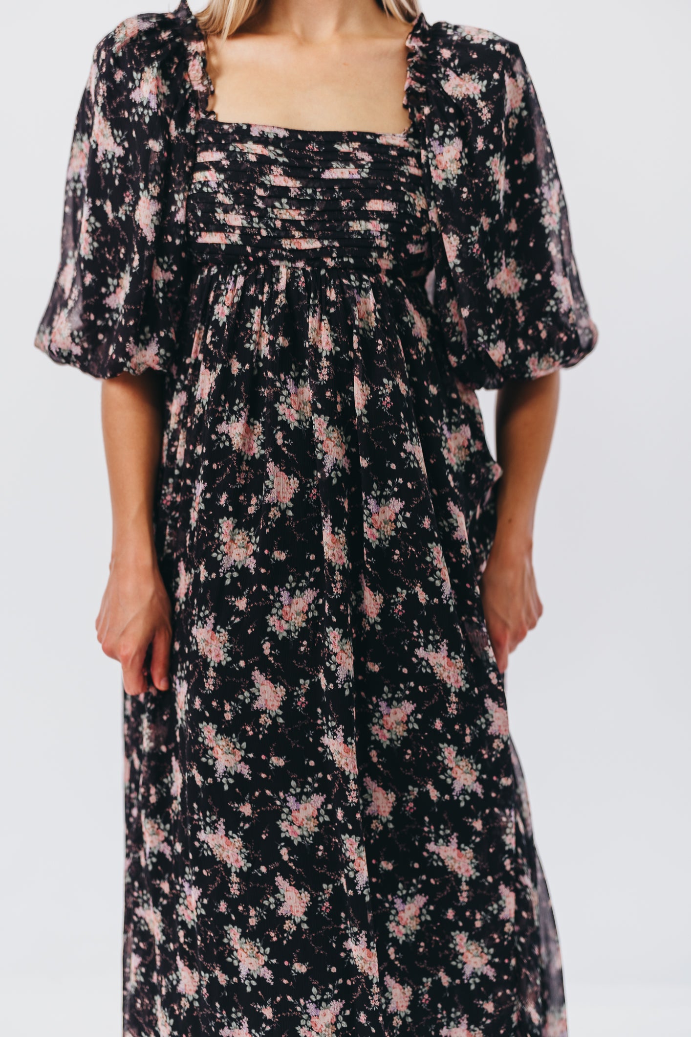 Melody Maxi Dress in Black - Bump Friendly Maternity & Inclusive Sizing (S-3XL) | Perfect for Pregnancy, Nursing, Weddings & Special Occasions