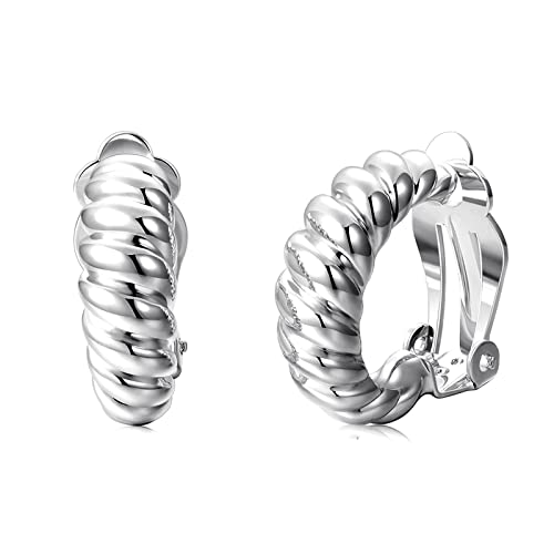 *Sliver Croissant Hoop