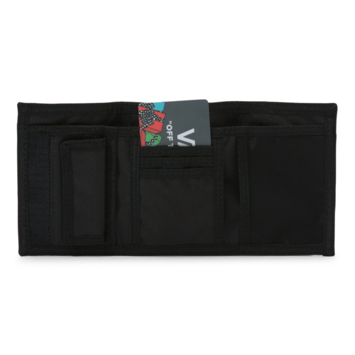 VANS Classic Slip-On Velcro Wallet - Black & White Checkerboard Pattern | Secure RFID Protection for Everyday Use, Travel & Outdoor Activities