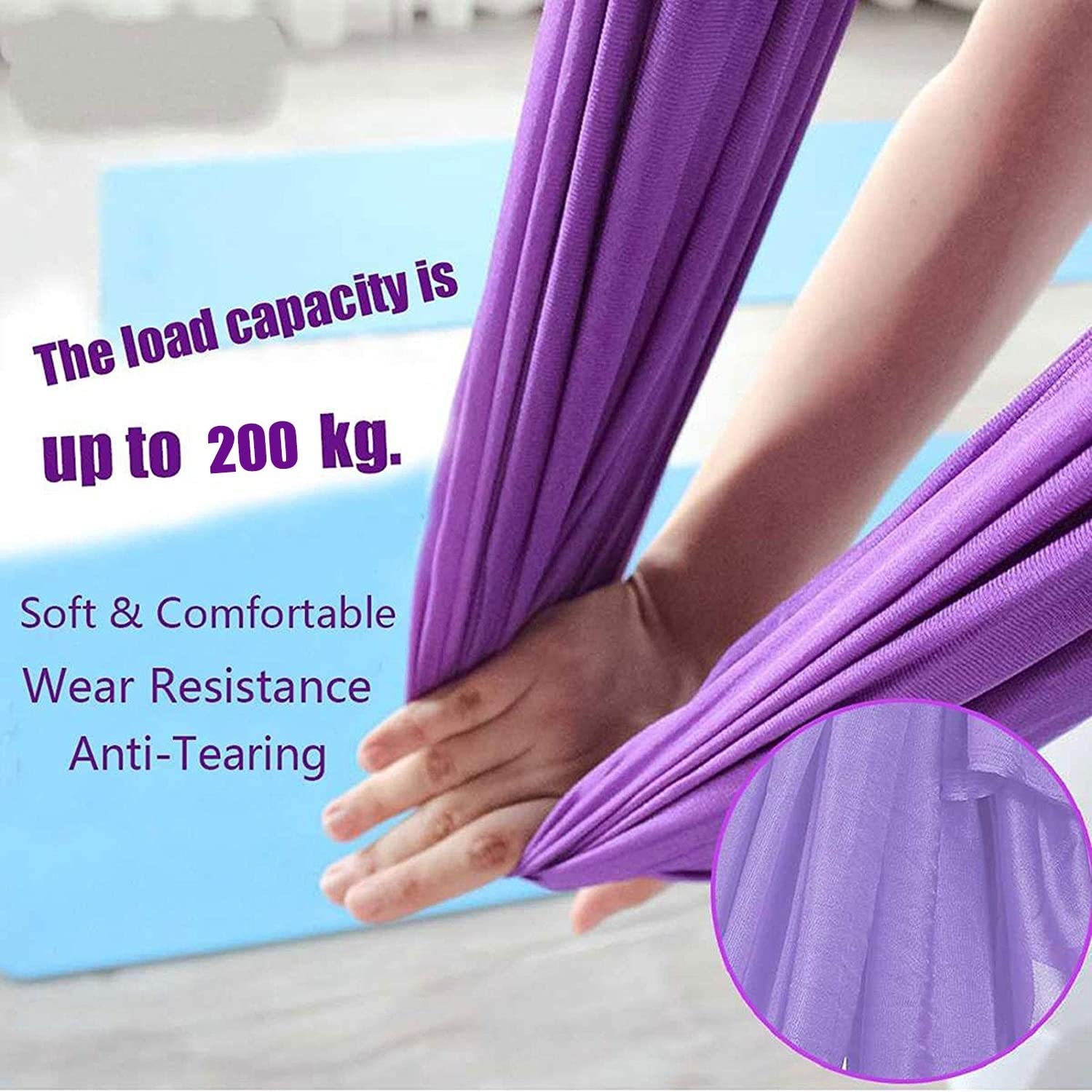 **Therapeutic Sensory Swing for Adults & Kids - Indoor/Outdoor Aerial Yoga Hammock with Calming Effect for Special Needs - Perfect for Relaxation, Therapy & Play**