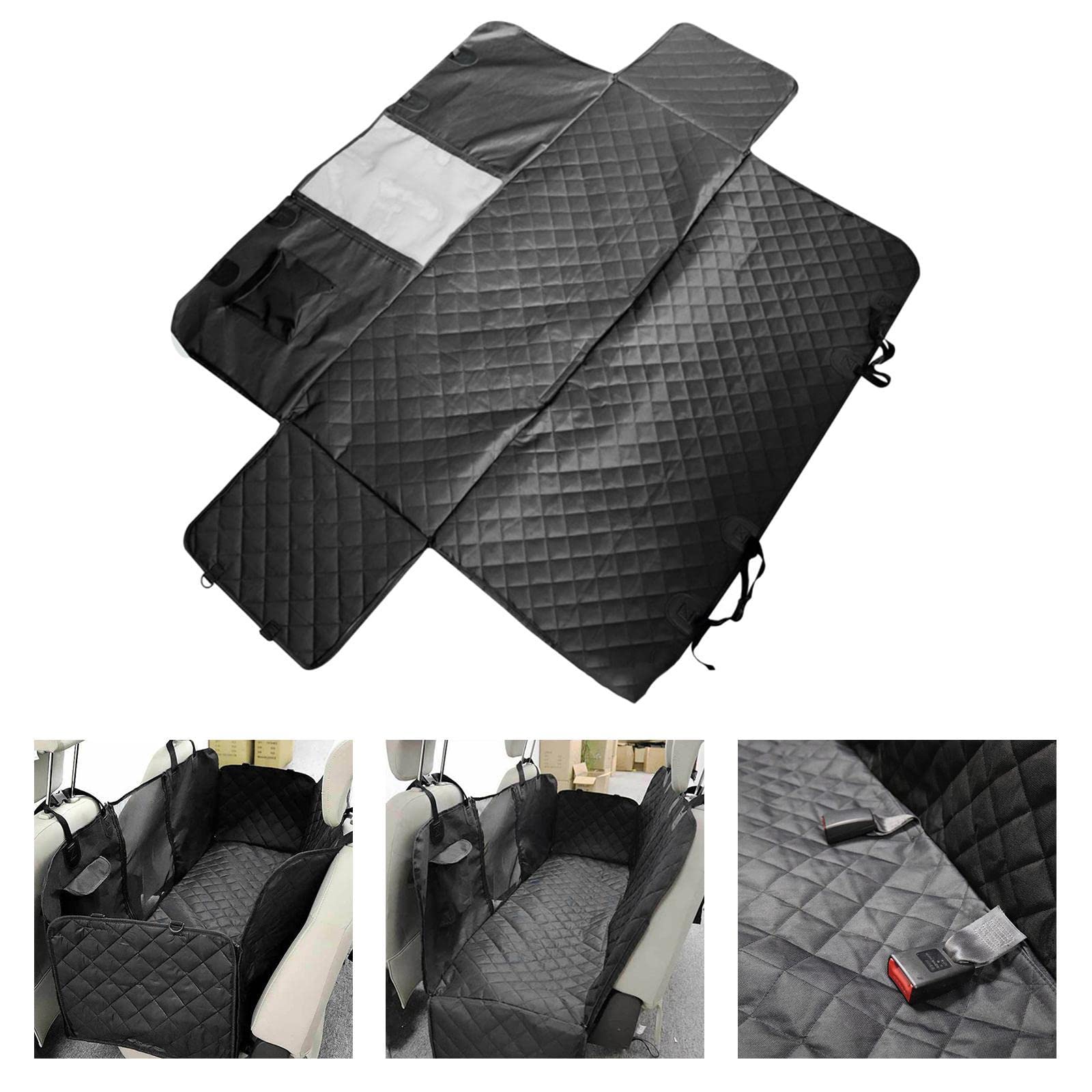 GAH Dog Car Seat Cover - Waterproof Pet Back Seat Protector for Travel, Van & Truck - Durable Hammock Style Boot Mat for Dogs - Perfect for Road Trips & Outdoor Adventures