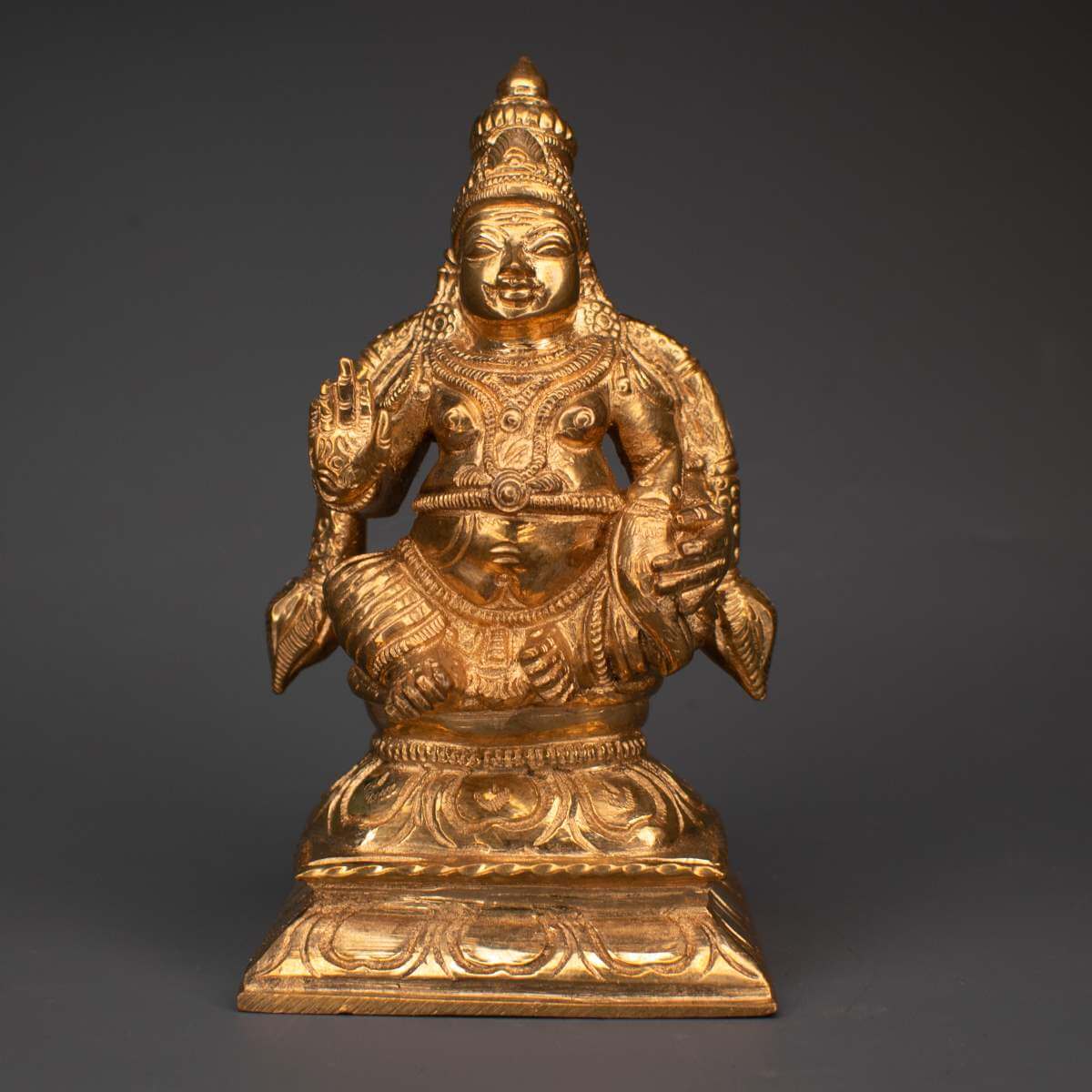 5 Inch Kubera Murthy Panchaloha Idol - Hindu God of Wealth Statue for Home Altar & Office Decor | Spiritual Gift for Prosperity & Abundance