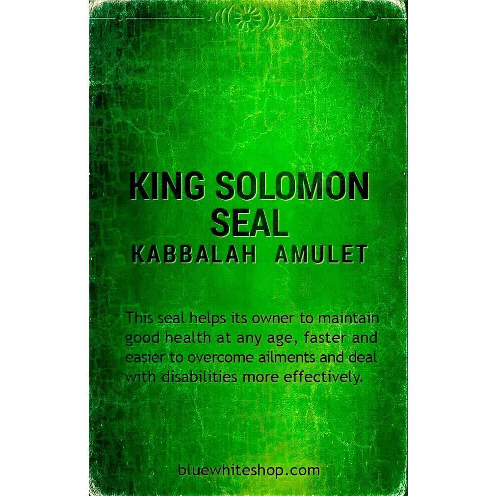 King Solomon Seal Kabbalah Amulet for Protection & Healing - Spiritual Talisman for Health, Wealth & Positive Energy | Perfect for Meditation, Home Blessing & Personal Well-Being