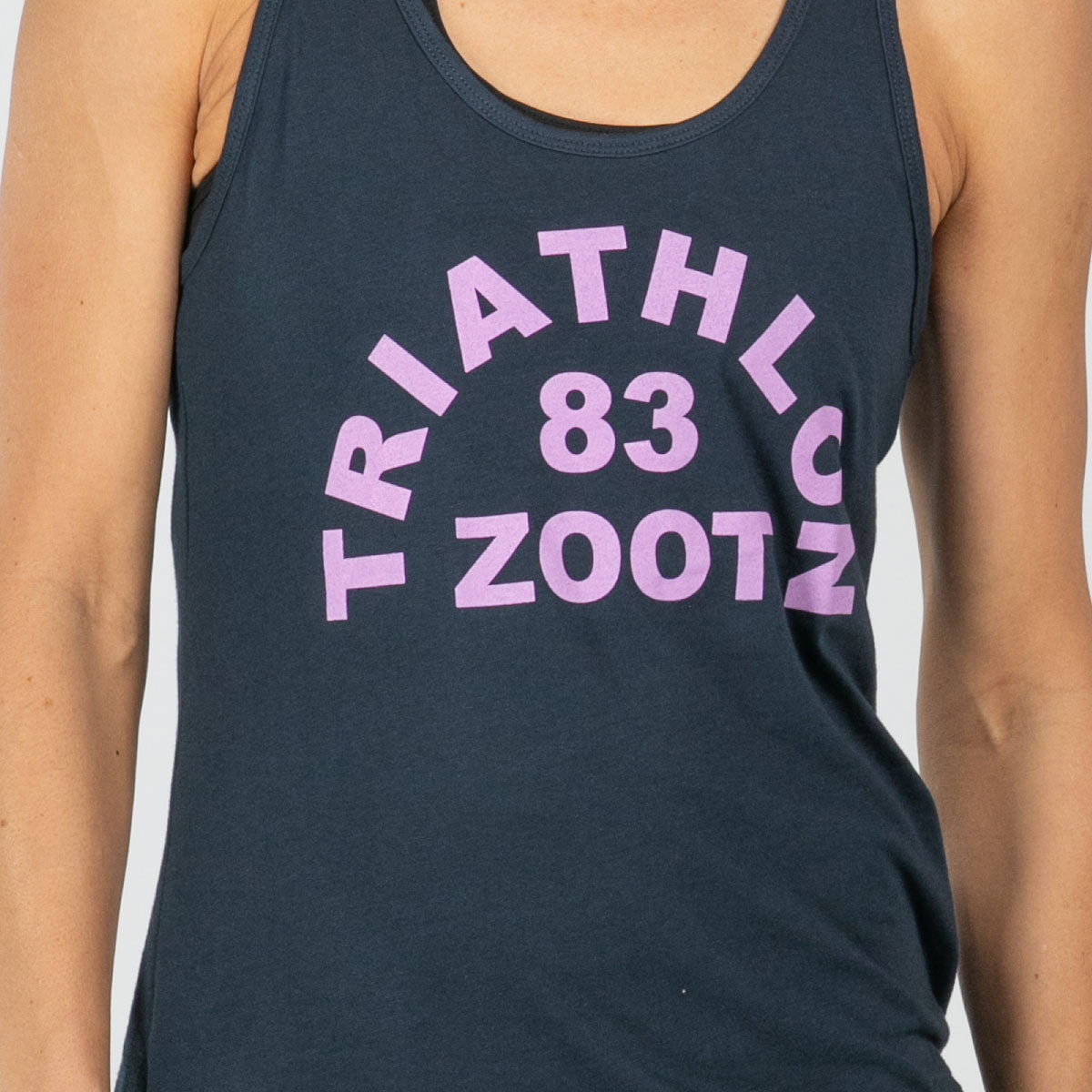 Women's Triathlon Arch Racerback Tank Top - Midnight Blue - Breathable Quick-Dry Workout Shirt for Running, Cycling & Swimming