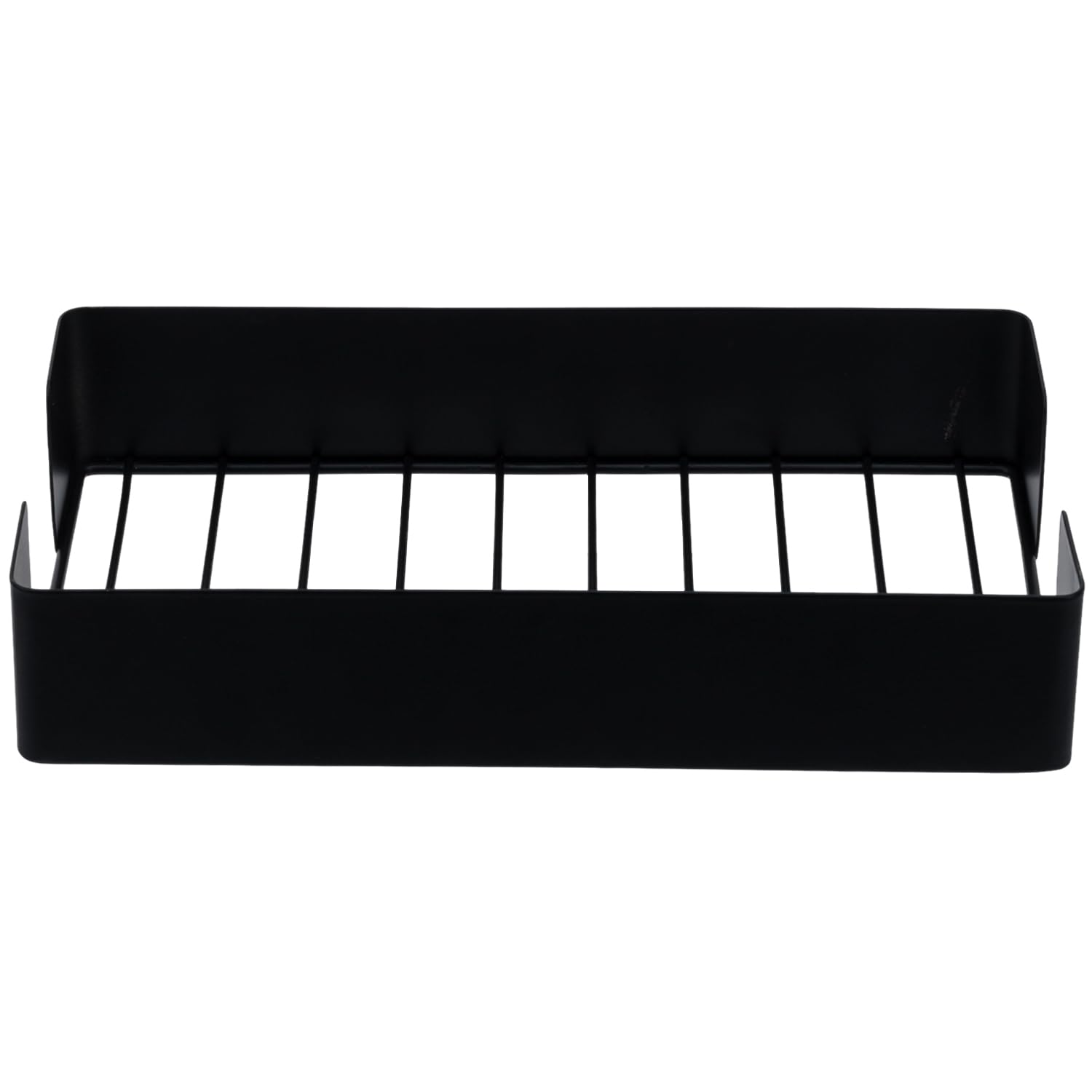 Modern Matte Black Metal Paper Towel Holder - Folded Napkin Storage Tray for Bathroom Vanity, Kitchen Counter & Office Sink | Commercial & Home Use | Space-Saving Design