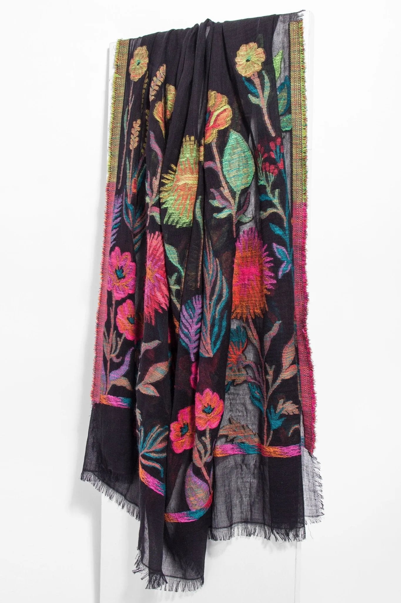 Vibrant Psychedelic Scarf - Colorful Bohemian Fashion Accessory for Women - Perfect for Festivals, Parties, and Everyday Style