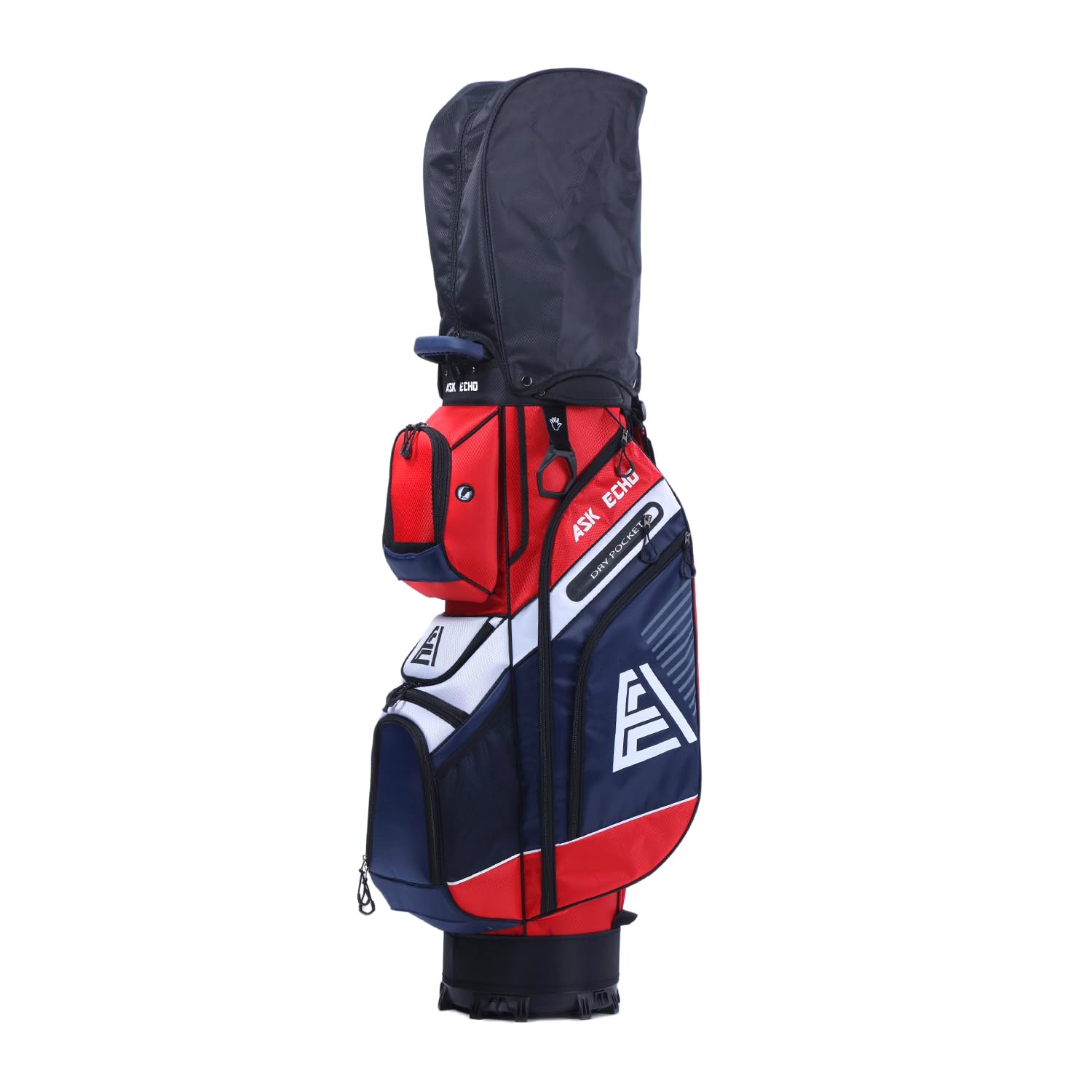 Premium ASK ECHO T-Lock 14-Way Golf Cart Bag with Organizer Divider - Waterproof Rain Cover & Comfort Handles - Durable Golf Bag for Men - Perfect for Country Clubs & Tournament Play