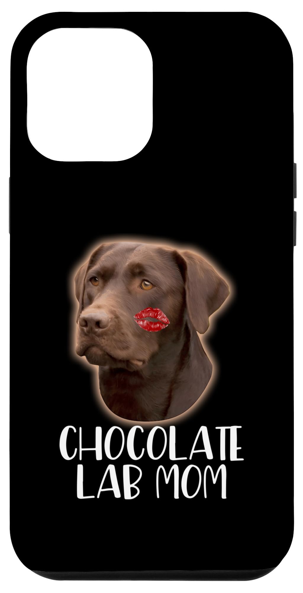 iPhone 12 Pro Max Case with Chocolate Labrador Design - Funny Dog Lover Phone Cover for Women, Perfect Gift for Pet Owners - Use at Home, Office or Outdoor Adventures