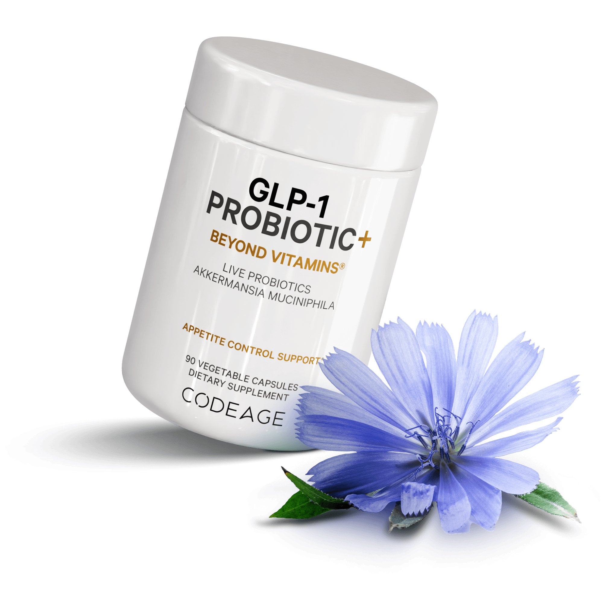 Codeage GLP-1 Probiotic+ Supplement - Supports Gut Health & Digestion - Ideal for Weight Management & Metabolic Support - Perfect for Daily Wellness Routine