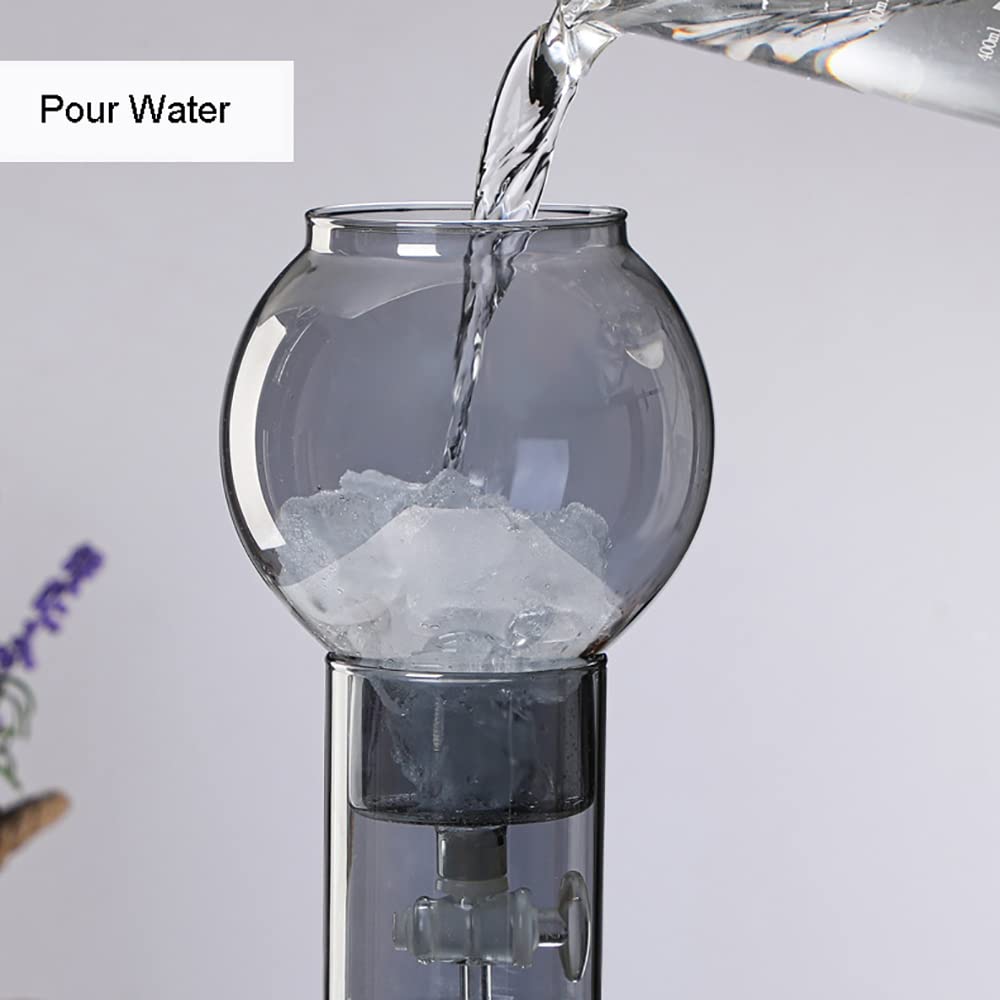 Glass Cold Brew Coffee Maker 600ml - Iced Coffee Maker for Home, Office, Bar & Cafe