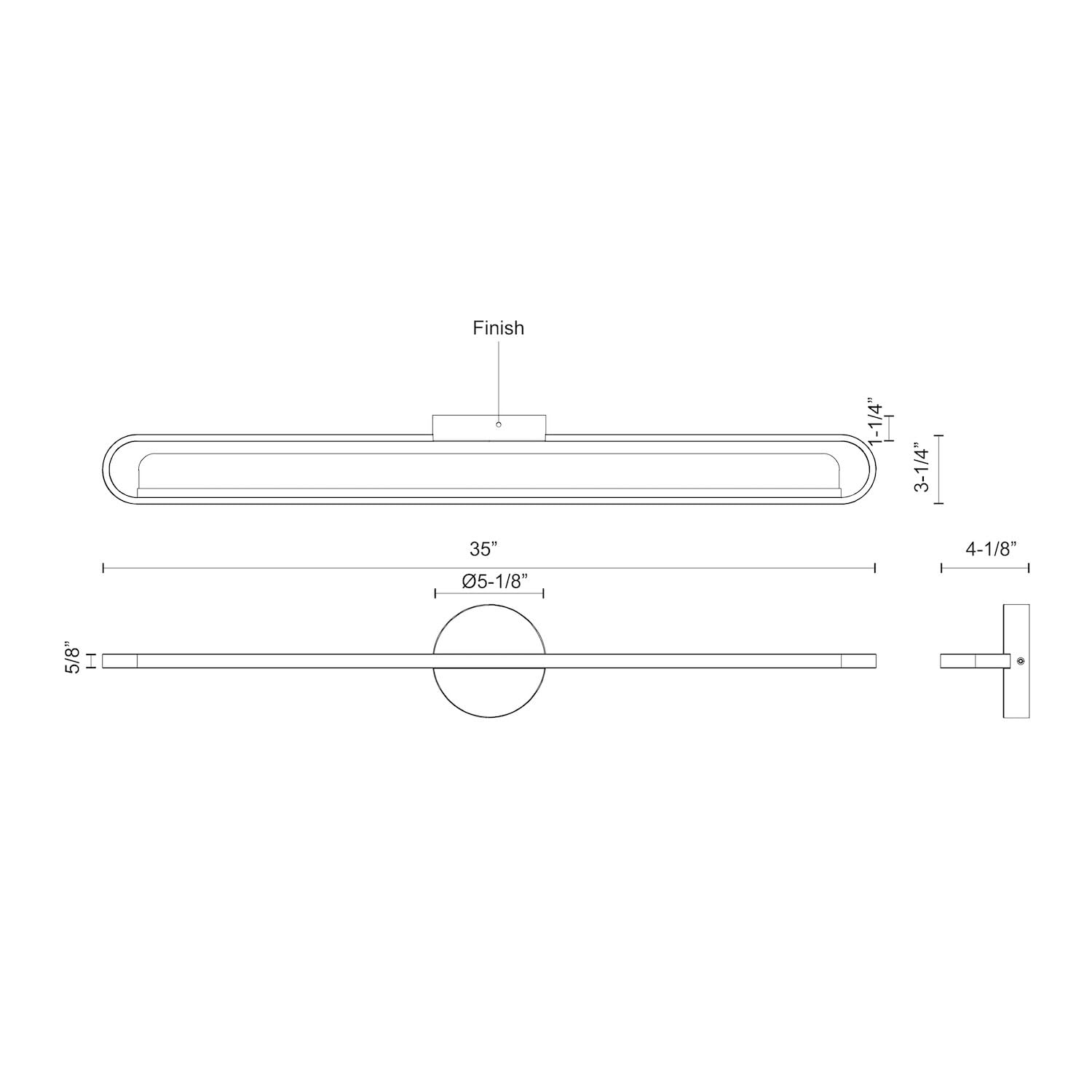 Kuzco Lighting VL63736-BN Marlon 12W LED Bathroom Vanity Light Fixture, Brushed Nickel Finish - Perfect for Modern Bathroom, Powder Room & Dressing Area Lighting