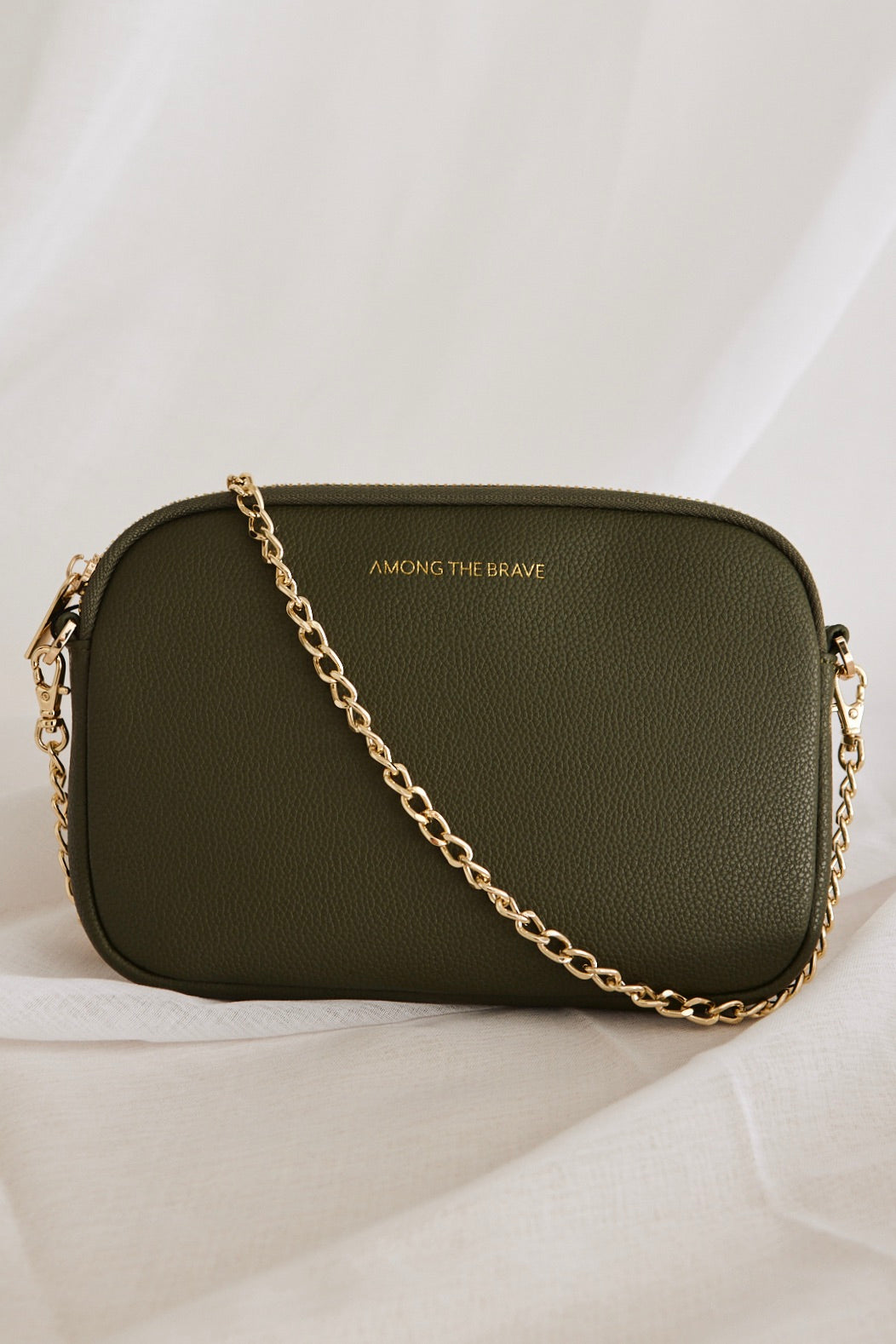 Florence Khaki Leather Crossbody Bag for Women - Stylish Single Pouch Handbag with Adjustable Strap, Perfect for Travel, Work & Everyday Use