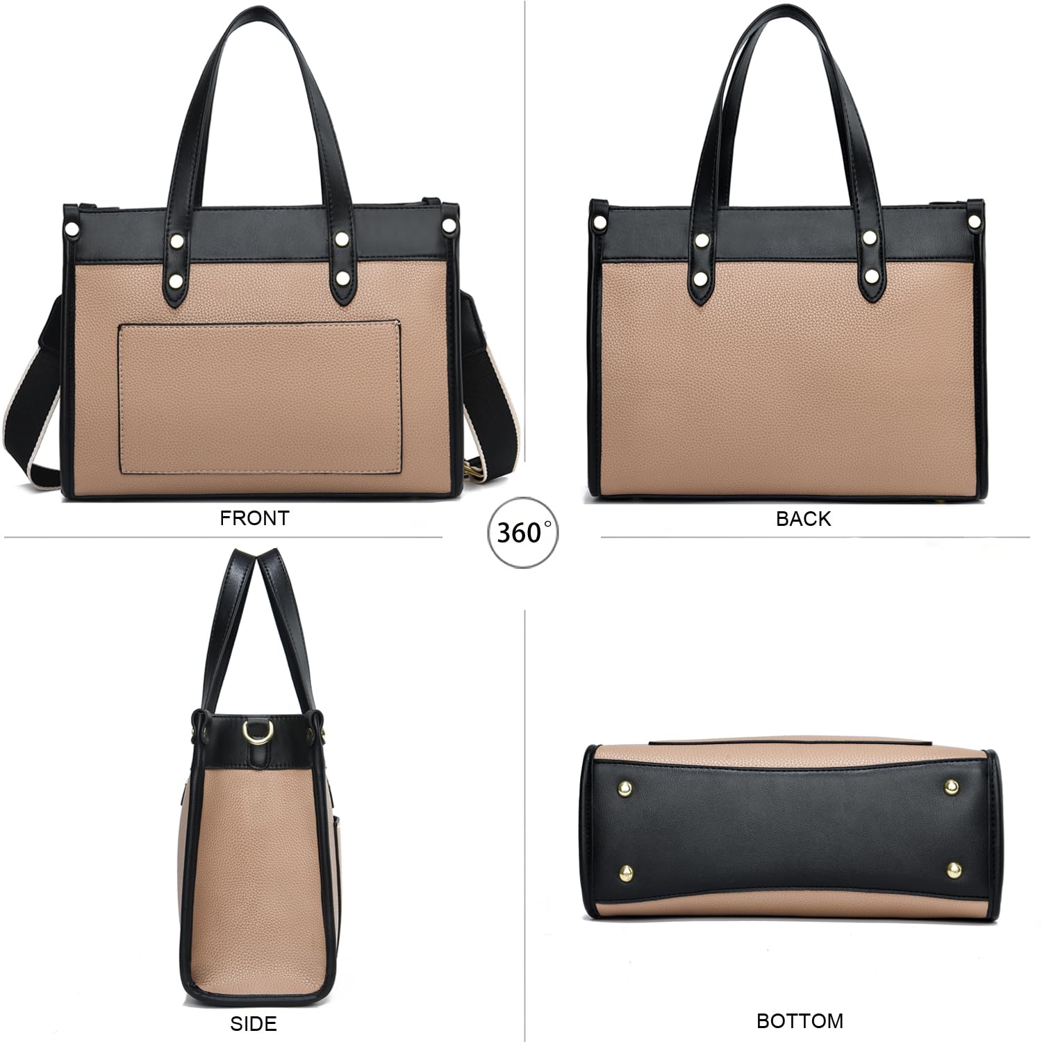 Stylish Women's Tote Bag - Fashionable Satchel Purse & Shoulder Handbag with Crossbody Strap for Work, Travel & Shopping | CROJUYI Ladies Tote Bags Collection