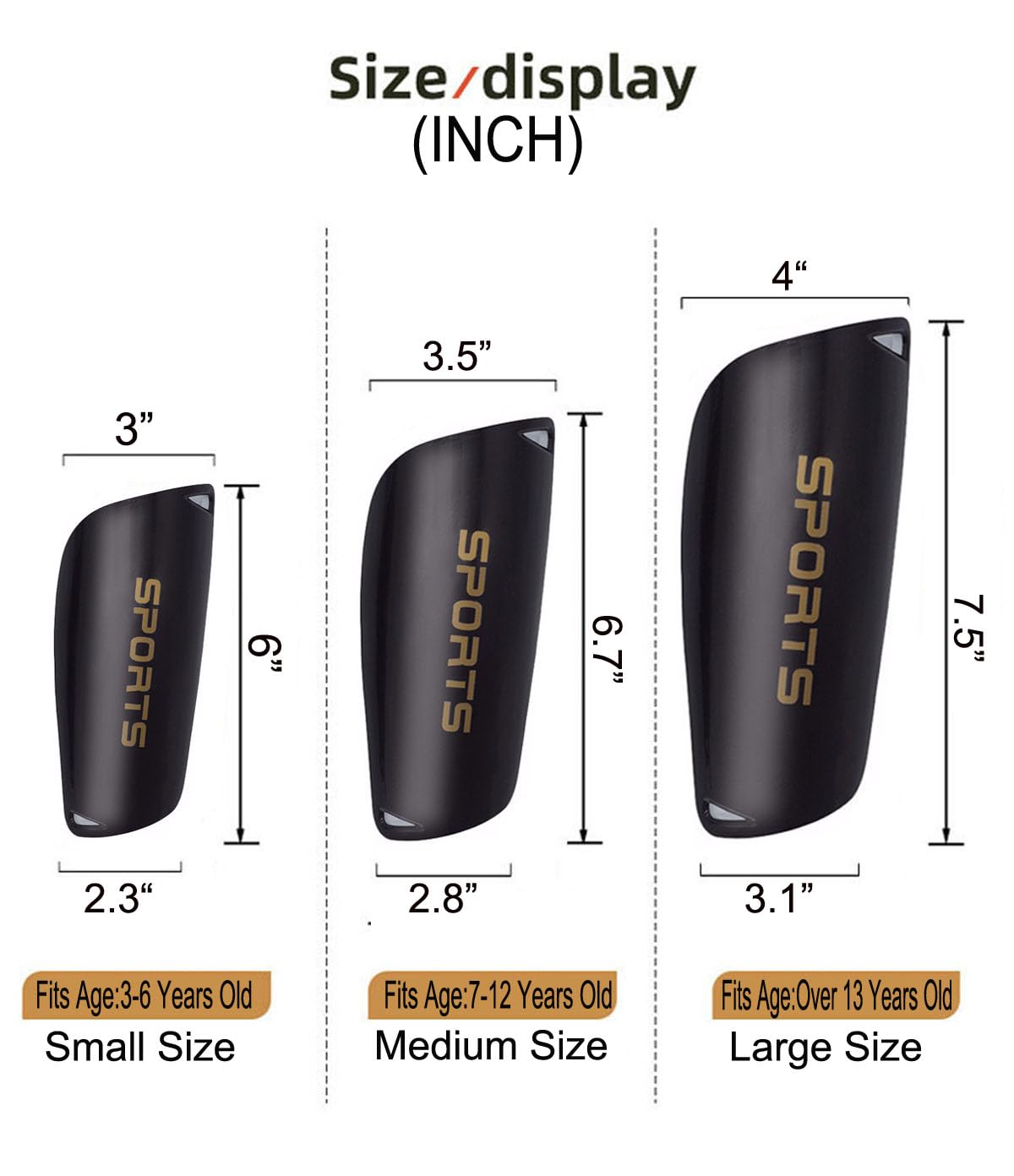 Best Soccer Shin Guards for Kids, Youth, Teens & Adults - Shock-Absorbing Shin Guard Sleeves with Cushioned Pocket Protection - Ideal for Soccer, Football & Team Sports Training & Matches