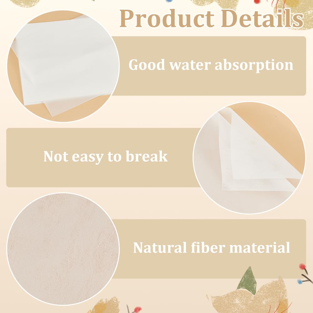 BENECREAT 50 Sheets Blotting Paper for Flower Pressing - 9.06x9.06 Inch Highly Absorbent Reusable Herbarium Paper for Drying Flowers, Leaves & Plants - Perfect for DIY Crafts, Scrapbooking & Botanical Projects
