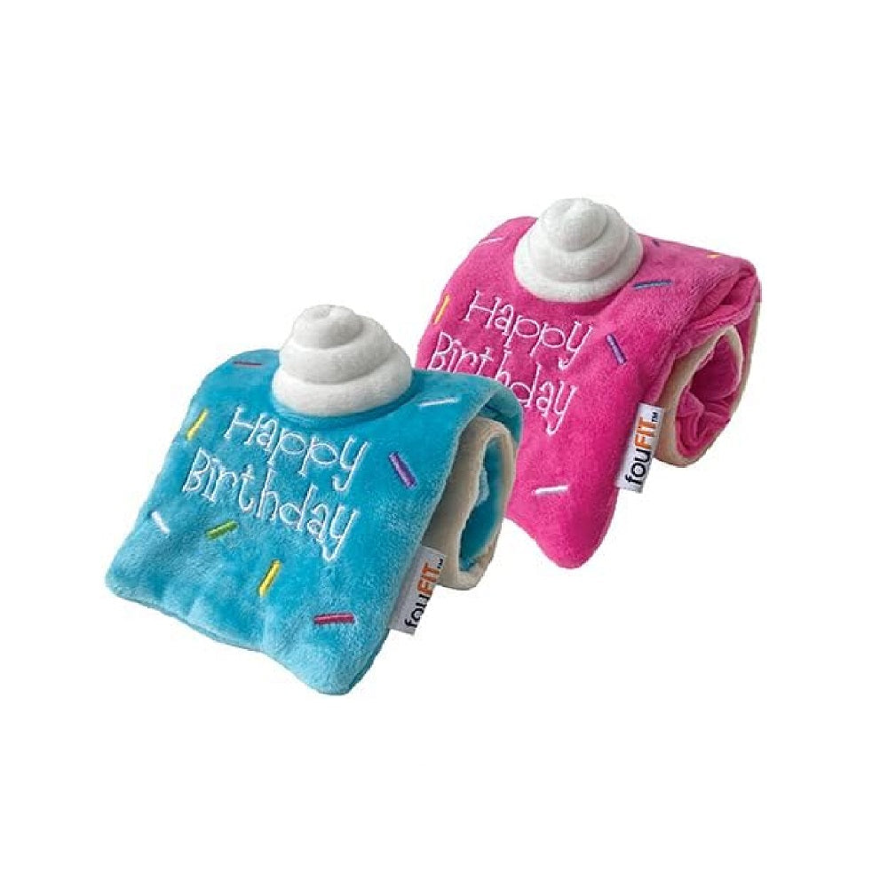 Interactive Birthday Roll Hide 'n Seek Dog Toy - Fun Puzzle Game for Dogs with Treats - Perfect for Birthday Parties, Training & Indoor Playtime