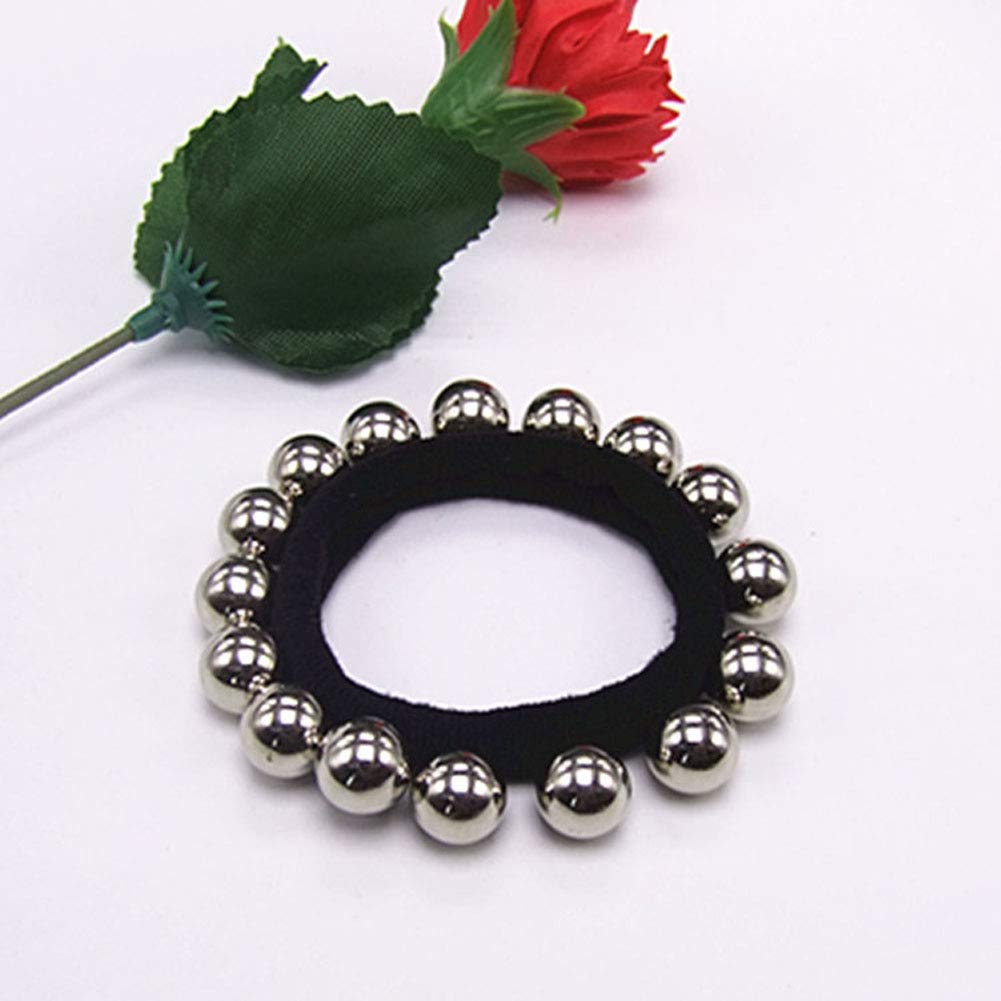 10PCS Women's Polychromatic Pearl Hair Ties - Stretch Ponytail Bands for Girls