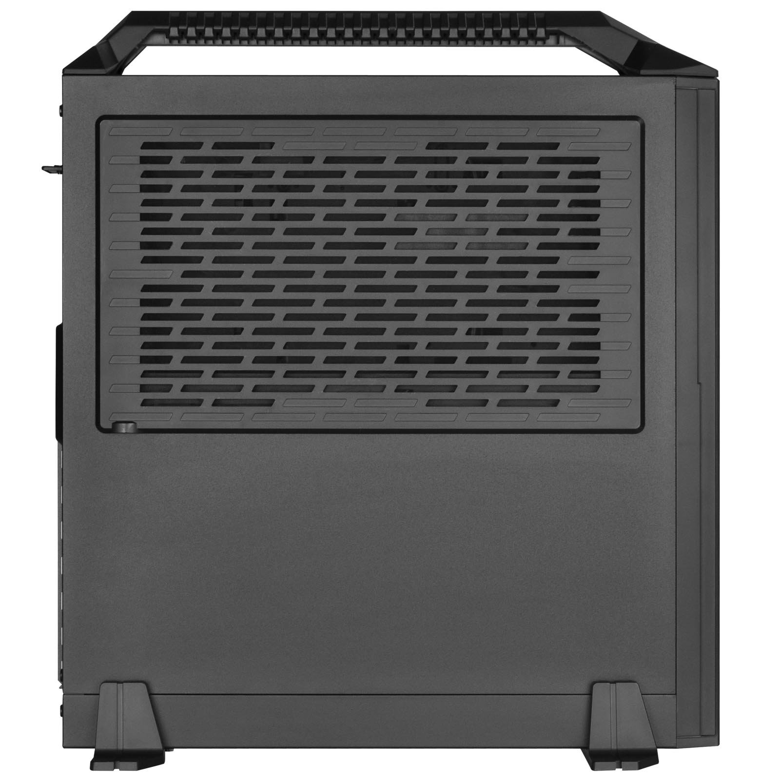 SilverStone ML08B-H Slim Mini-ITX Small Form Factor PC Case with Handle - Portable Gaming & HTPC Builds for Compact Spaces