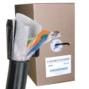 1000Ft Cat.6 UTP Direct Burial Outdoor Ethernet Cable - Weatherproof, High-Speed Internet & Network Cable for Underground Installation, Home & Office Networking, CCTV Security Systems