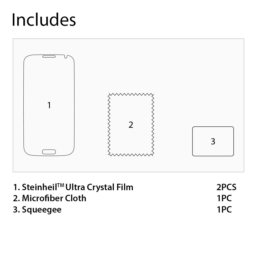 Spigen Crystal Clear Screen Protector for Galaxy S4 - Scratch Protection