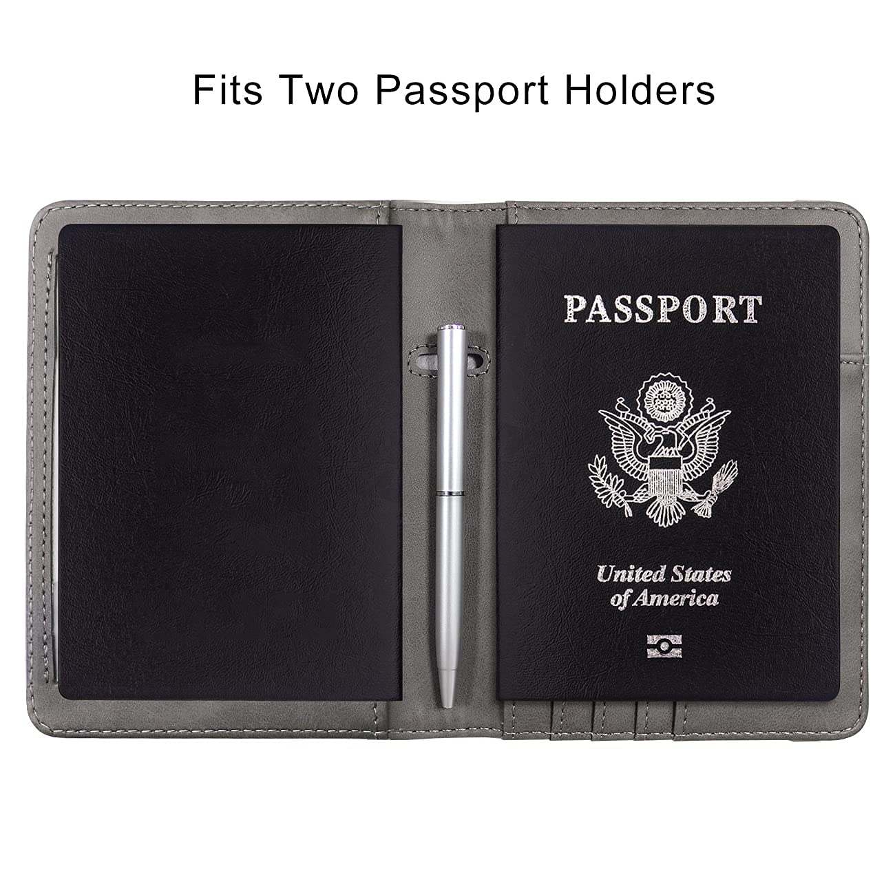 Premium Travel Accessories Set - RFID Blocking Passport Holder & Vaccine Card Protector Combo | Perfect for International Flights, Vacations and Business Trips