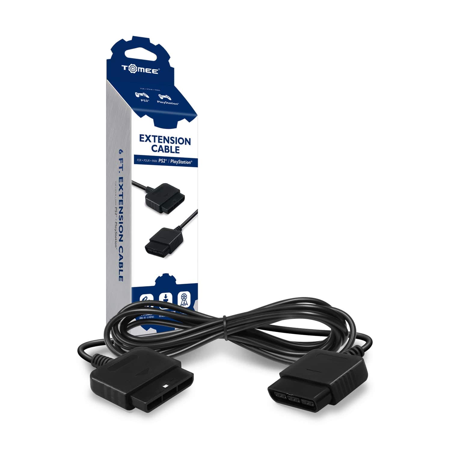 Tomee 6 Ft. Extension Cable for PS2/PlayStation 2 - High-Speed USB Charging Cord for Gaming Accessories - Perfect for PS2 Controllers & Retro Gaming Setup