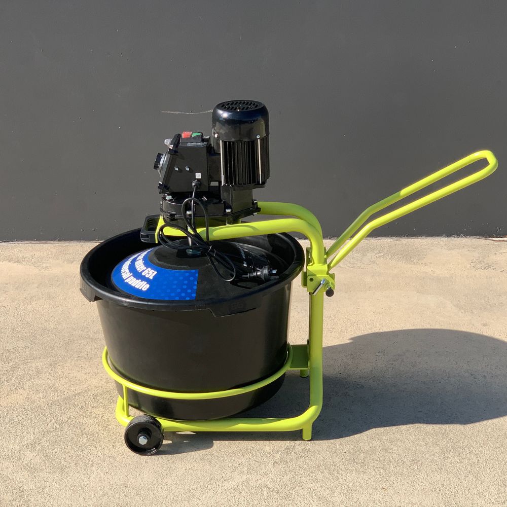 65L Drum Rotary Mixer - Heavy Duty Industrial Concrete & Mortar Mixer for Construction Sites & DIY Projects - BM677 Model