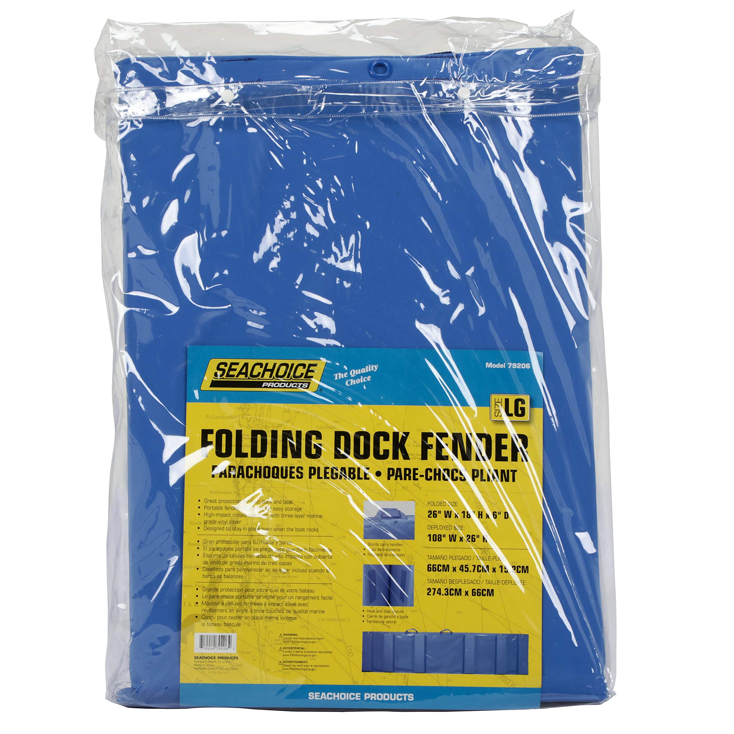 Seachoice Large Folding Portable Dock Fender - 108