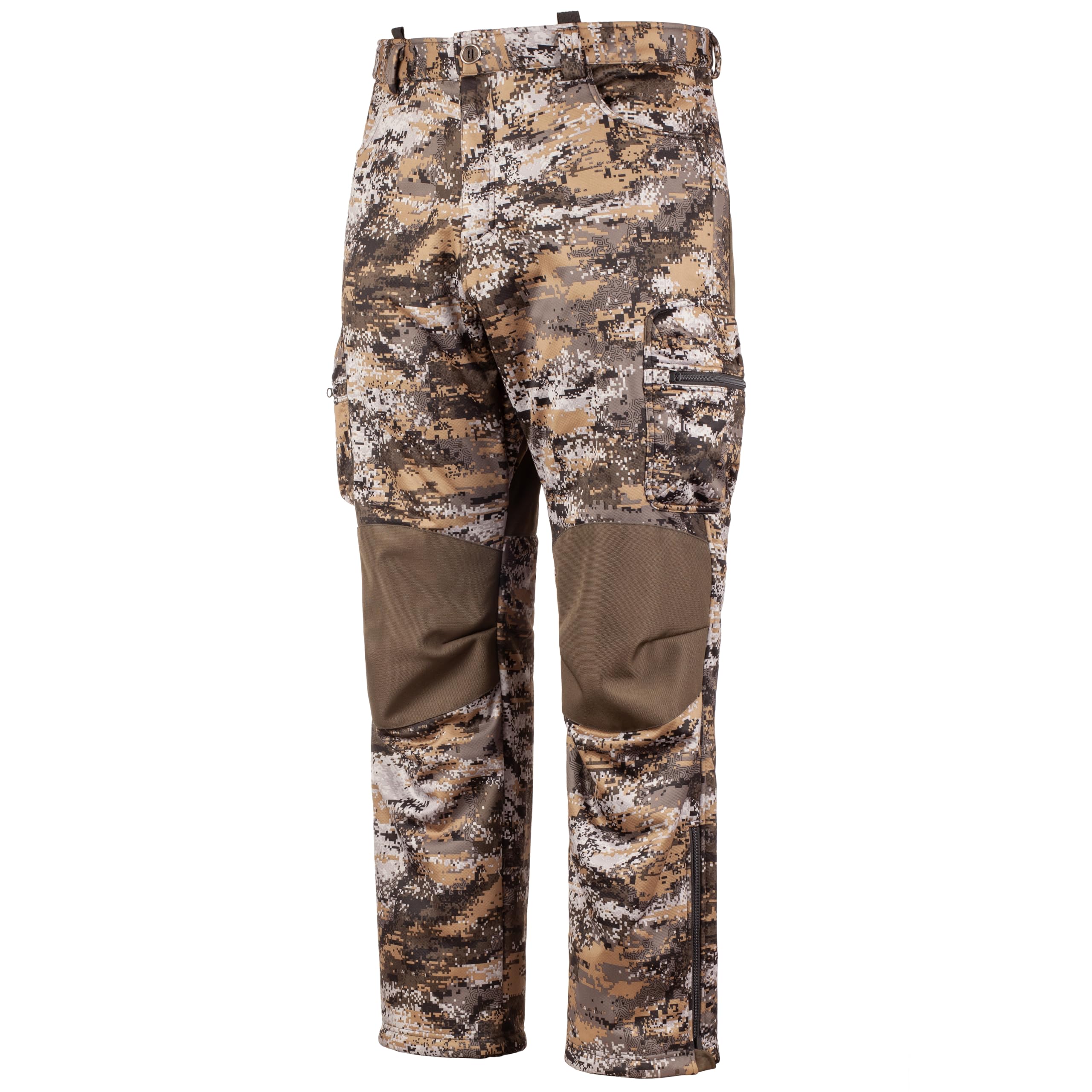 Huntworth Ketchikan Men's Heavyweight Windproof Water-Resistant Soft Shell Hunting Pants for Outdoor Activities, Hiking & Cold Weather
