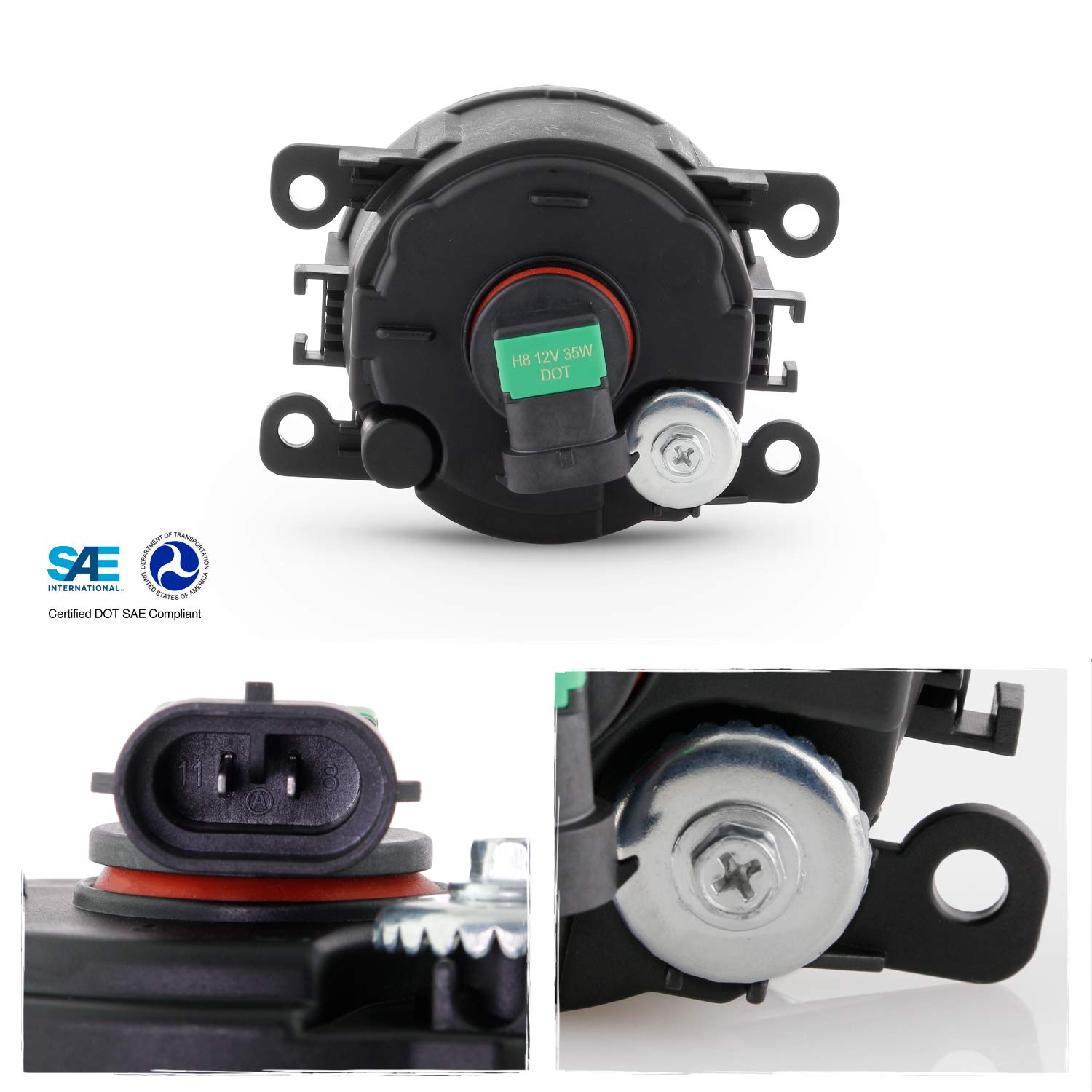 AKKON LED Fog Lights Kit for 2019-2024 RAM 1500 (Halogen Replacement) - Waterproof Driving Lamps with Switch & Bulbs - Perfect for Off-Roading, Night Driving & Foggy Conditions