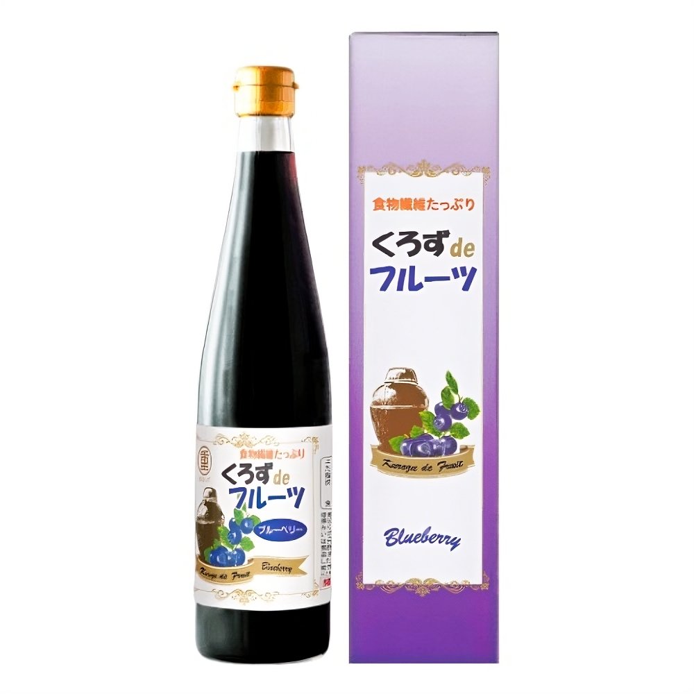 Premium Marushige Blueberry Drinking Vinegar 500ml - Organic Antioxidant Rich Beverage for Detox & Weight Loss - Perfect for Morning Routines & Healthy Lifestyle
