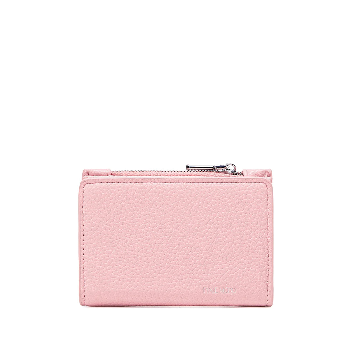 Aiko Light Pink Pebbled Leather Wallet - Stylish & Durable Women's Wallet for Everyday Use, Travel & Gift Giving